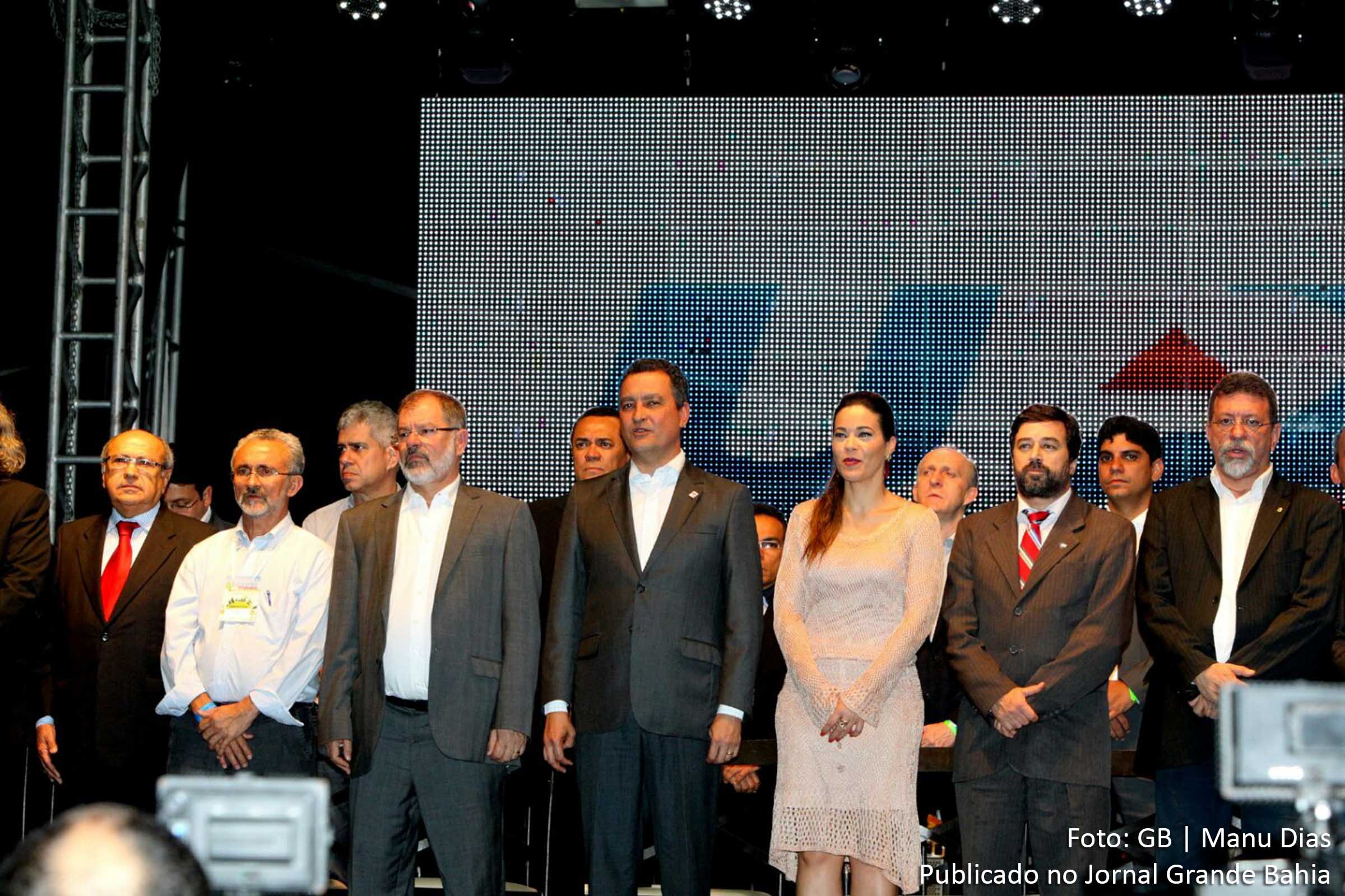 Governador Rui Costa durante o 4º Encontro de Prefeitos sobre Desenvolvimento Local Sustentável. Evento foi marcado pela união entre estado e municípios.