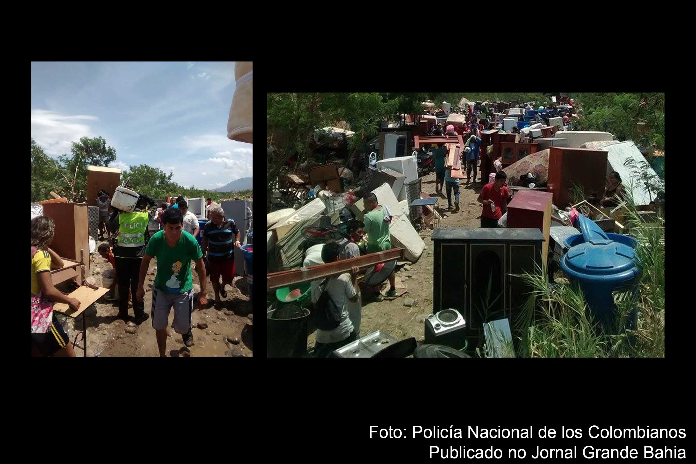 Médicos da Polícia Nacional Colombiana, especializados em primeiros socorros, reforçam as atenções para os colombianos que regressam ao país vindo da Venezuela.