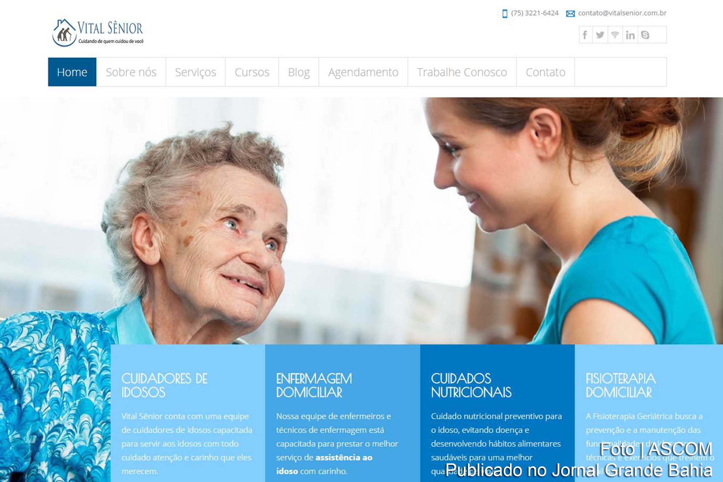 Vital Sênior, empresa especializada em assistência e cuidado da pessoa idosa, inicia suas atividades na cidade de Feira de Santana.