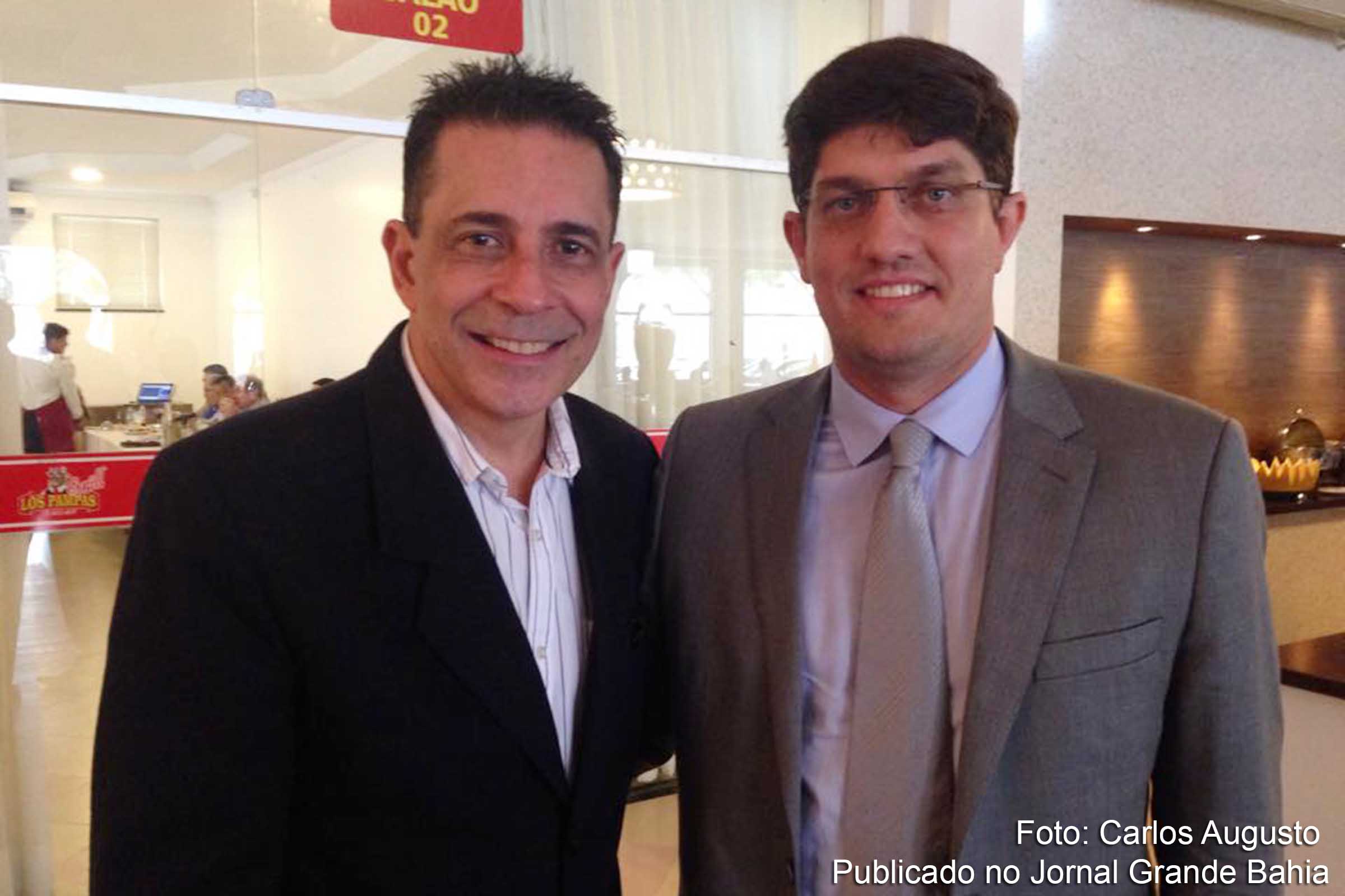 Secretário de Relações Institucionais de Feira de Santana, Sérgio Carneiro e Carlos Rátis, pré-candidato à presidência da OAB-Bahia.