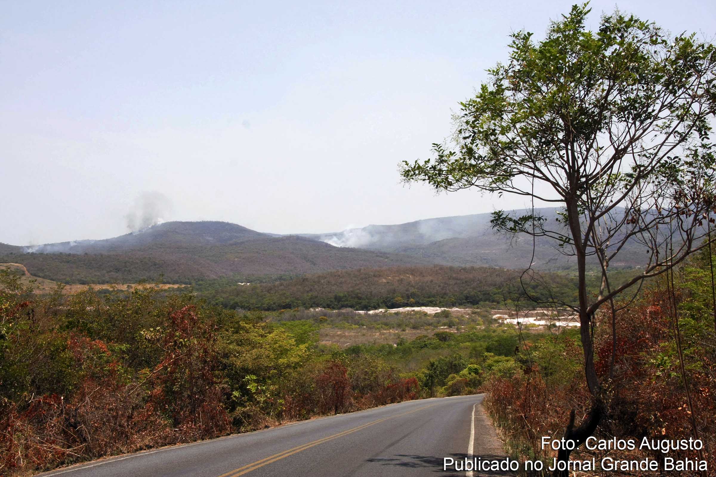 Vista panorâmica da Chapada Diamantina, na zona territorial do Município de Andaraí.