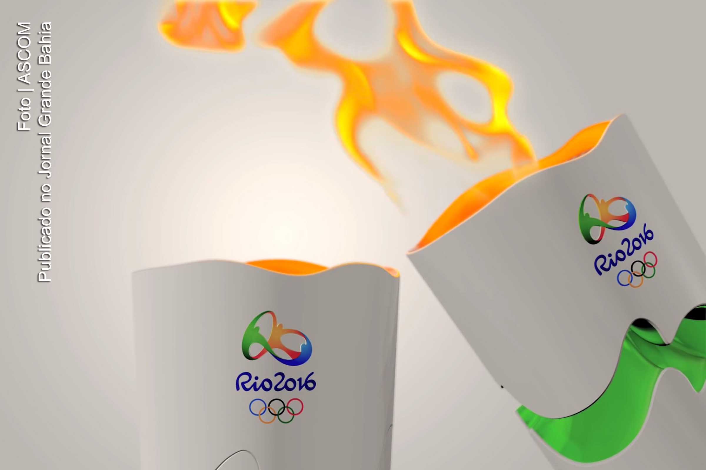 Tocha Olímpica Rio 2016.
