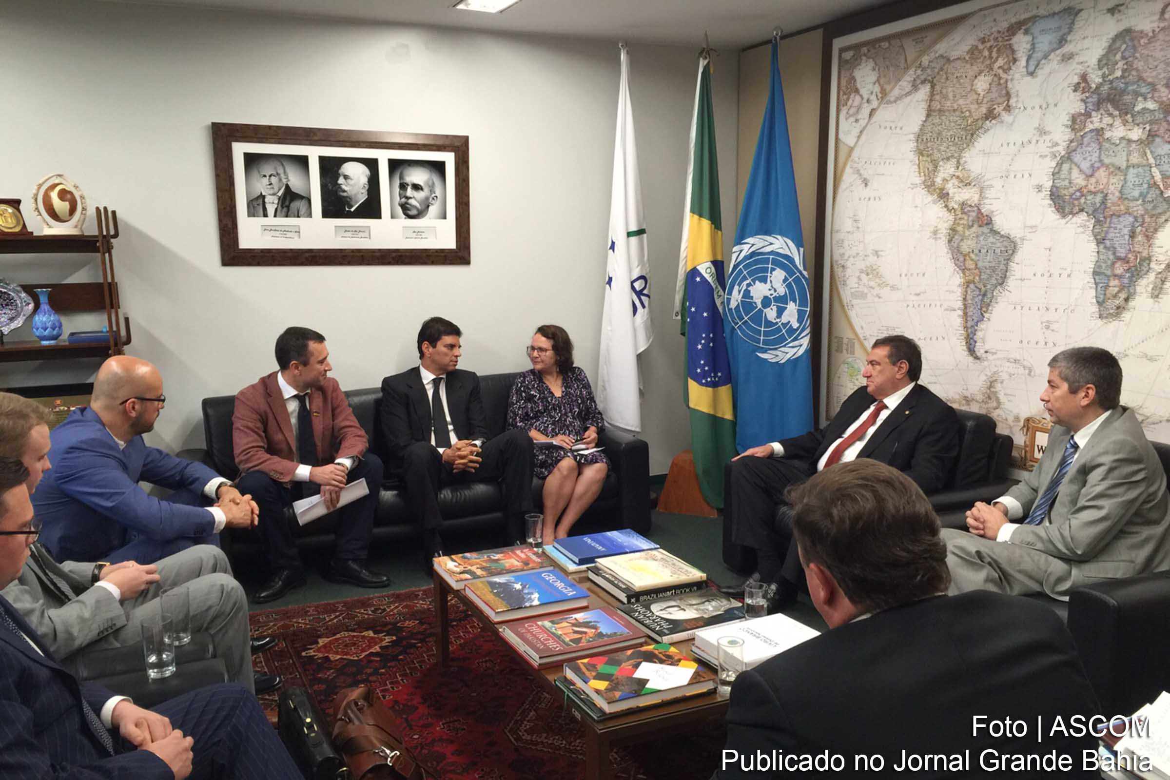 Delegação ucraniana visita o Congresso Nacional.