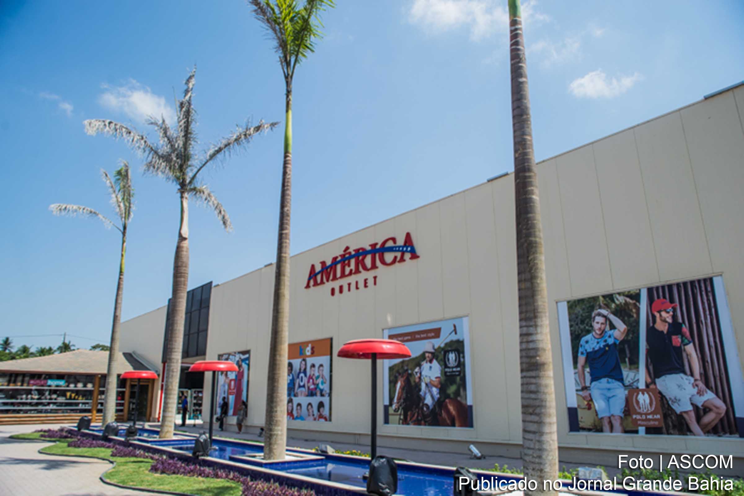 Fachada de loja América Outlet de Feira de Santana.