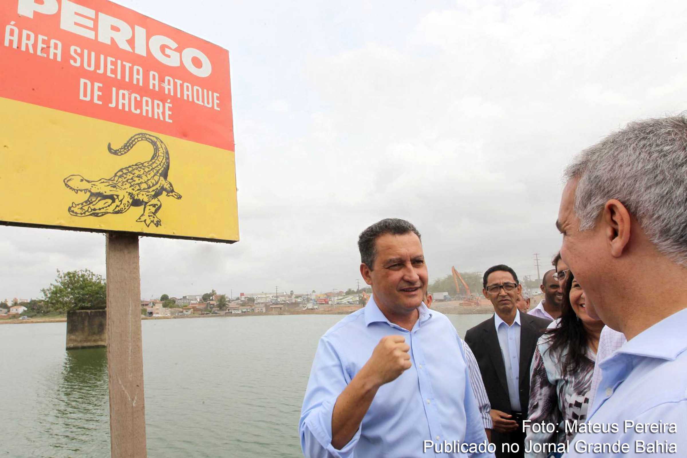 Governador Rui Costa Visita às obras da urbanização da Lagoa Grande em Feira de Santana.