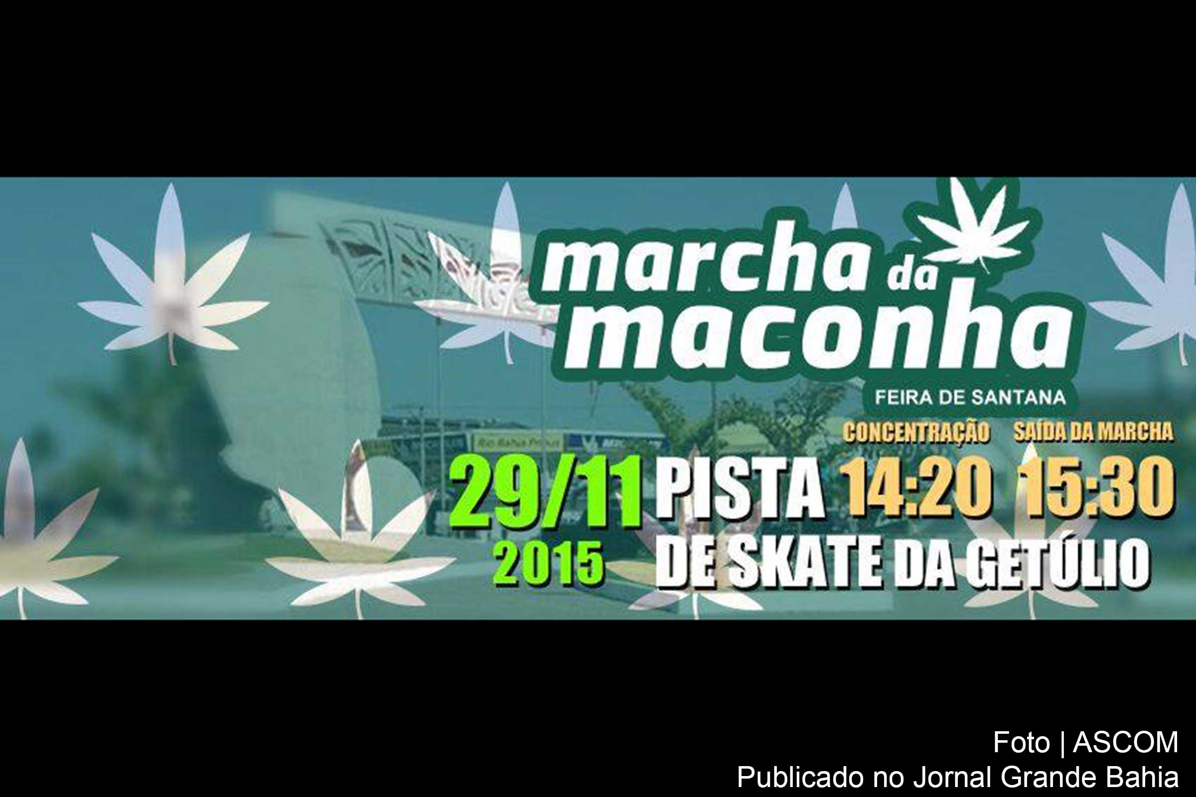 Setores da juventude feirense promovem ‘Marcha da Maconha’.