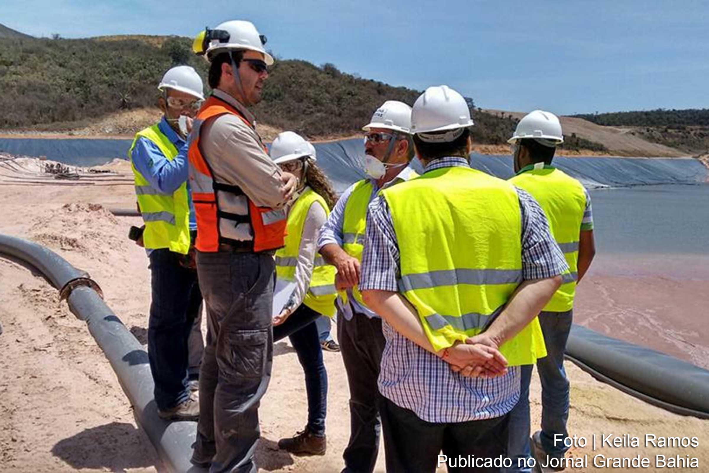 Técnicos analisam situação da barragem de rejeitos da Yamana Gold