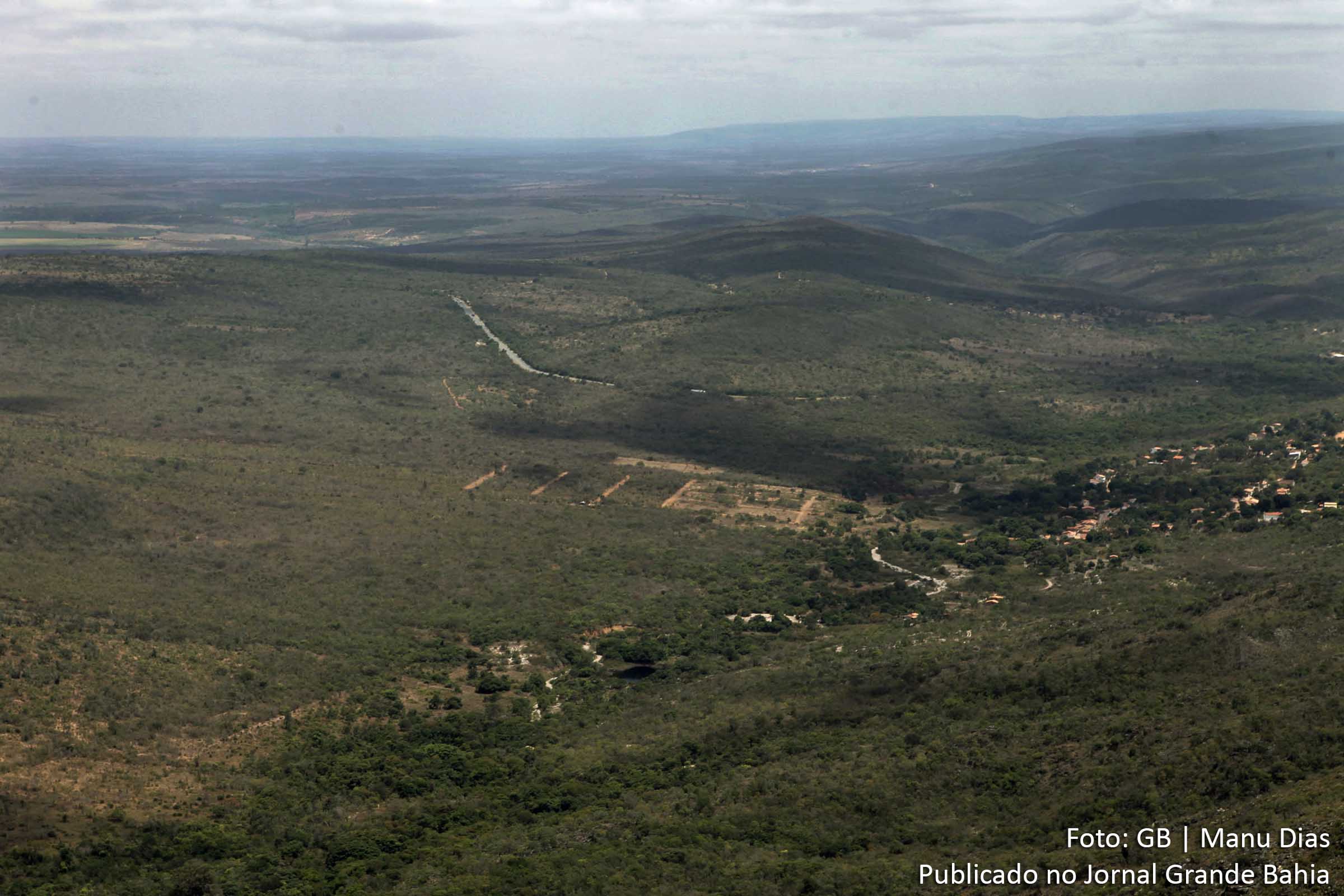 Vista aérea do Parque Nacional da Chapada Diamantina. A ação de cumprimento de sentença requer que os órgão obedeçam determinação judicial e reestruturem o Parque Nacional da Chapada Diamantina, possibilitando a sua preservação.