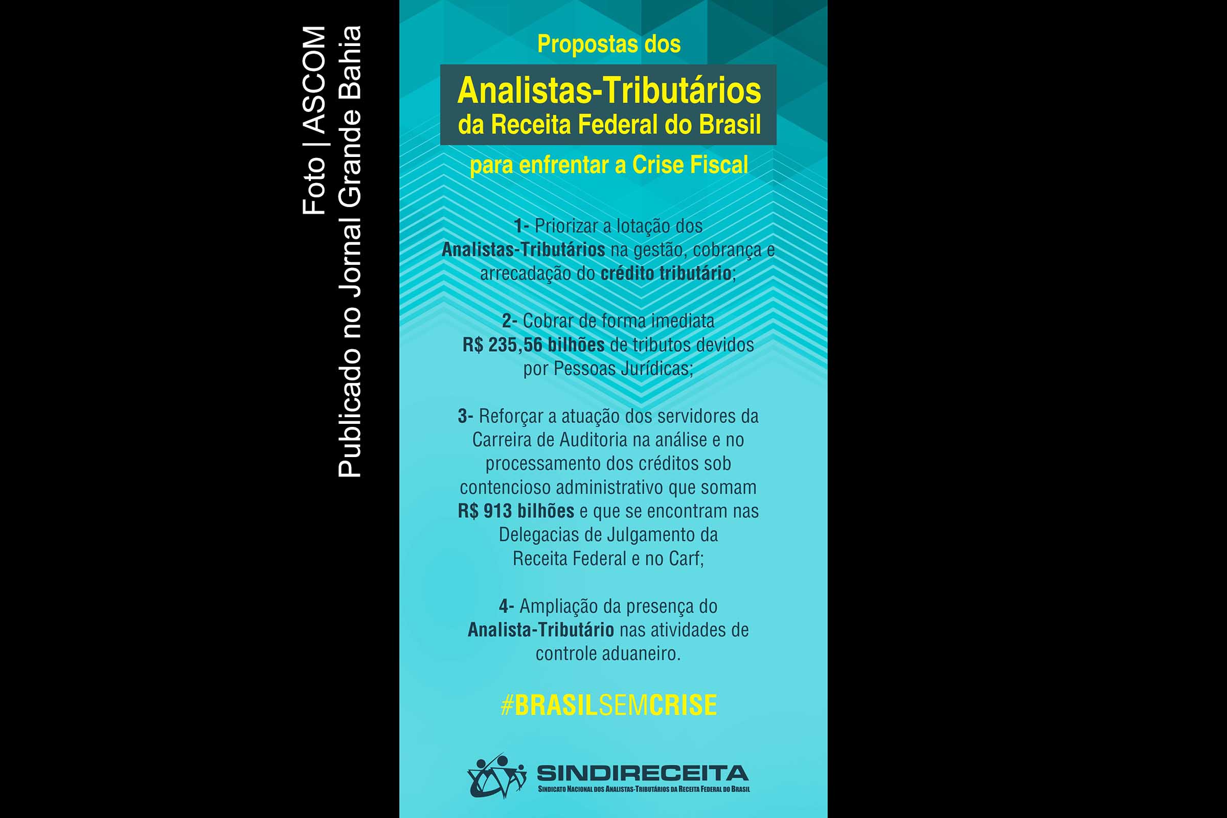 Analistas-tributários apresentam proposição de mudanças com a finalidade de melhorar a arrecadação. Débitos de pessoas físicas e jurídicas chegaram a R$ 13 bilhões em 2014; mudanças internas na Receita podem ajudar a driblar a crise.