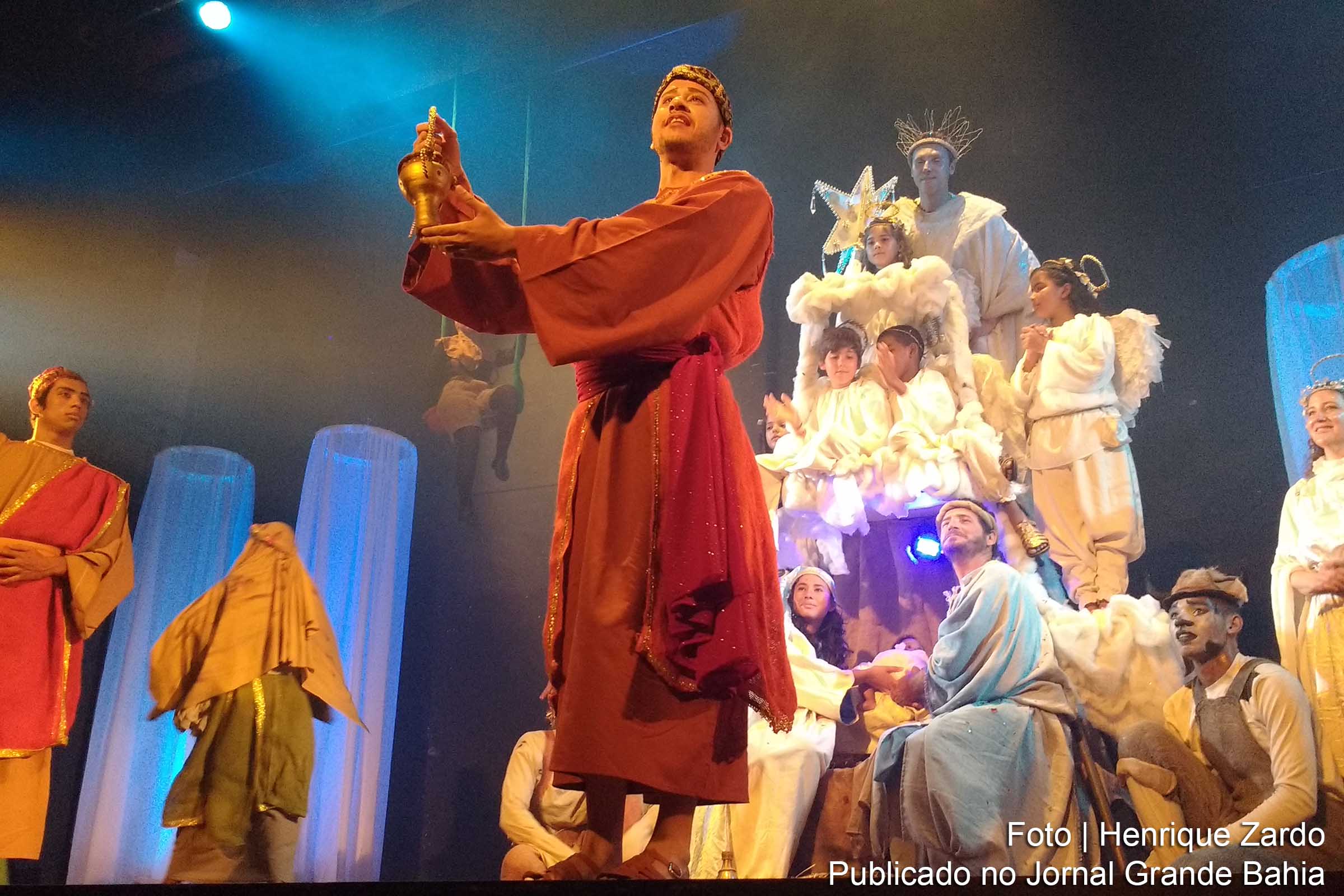 Cena do espetáculo 'A Estrela do Menino Rei'.