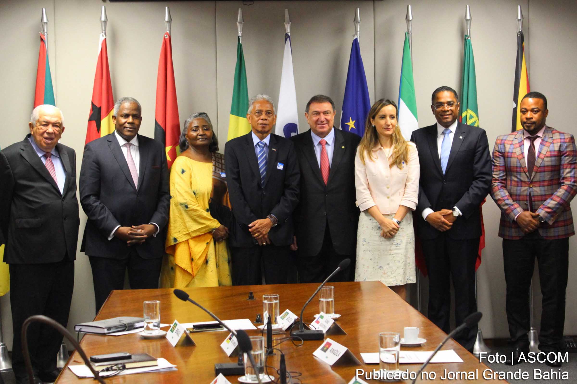 Márcio Marinho participou do encontro com os embaixadores da Comunidade dos Países de Língua Portuguesa.