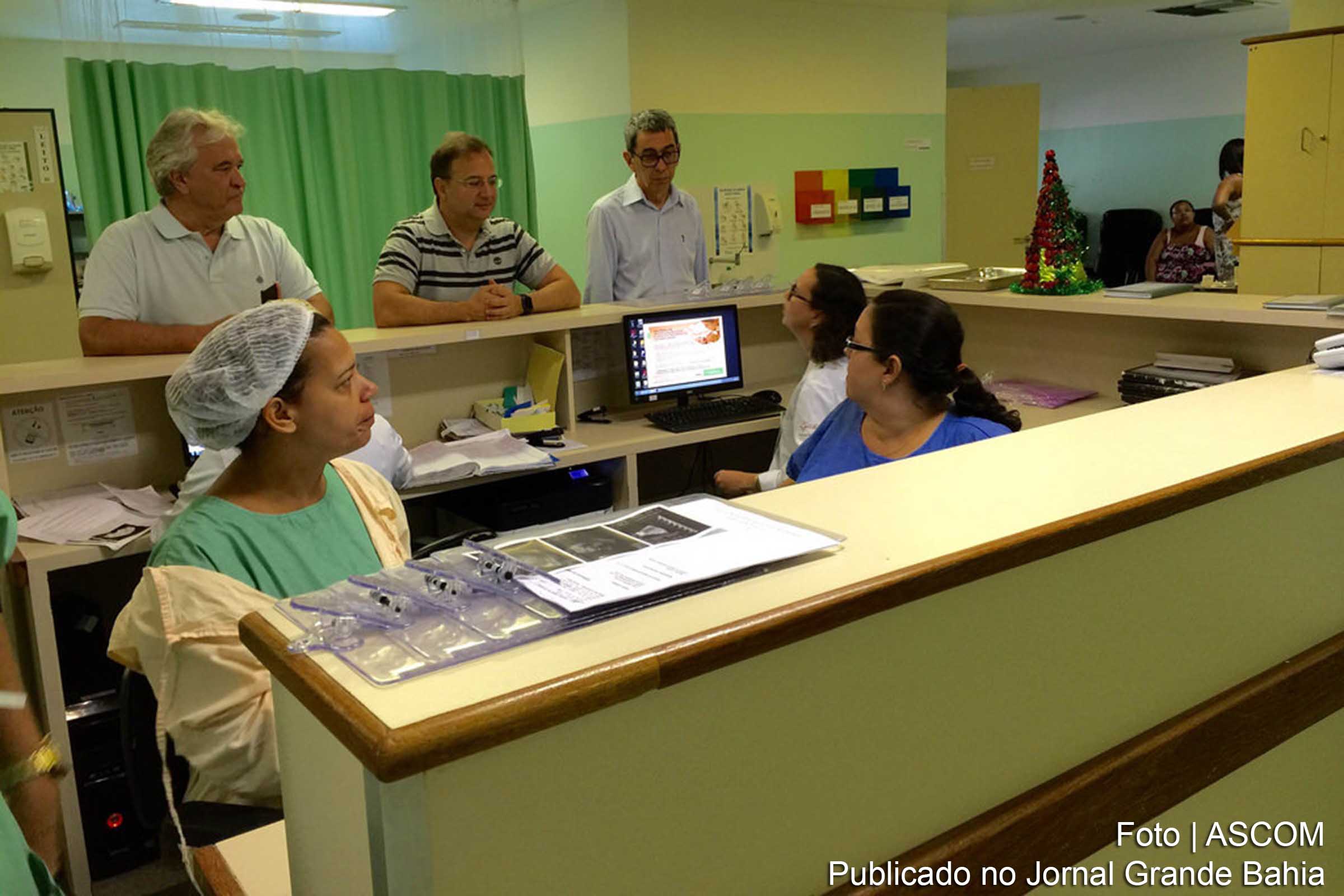 Secretário Fábio Vilas-Boas realiza fiscalização em hospitais e maternidades da capital.