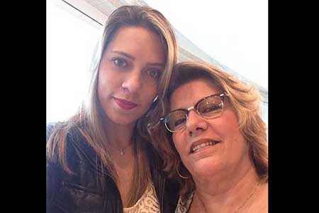 Conceição Aranha e a filha Diana passaram o reveillon em Aracaju.