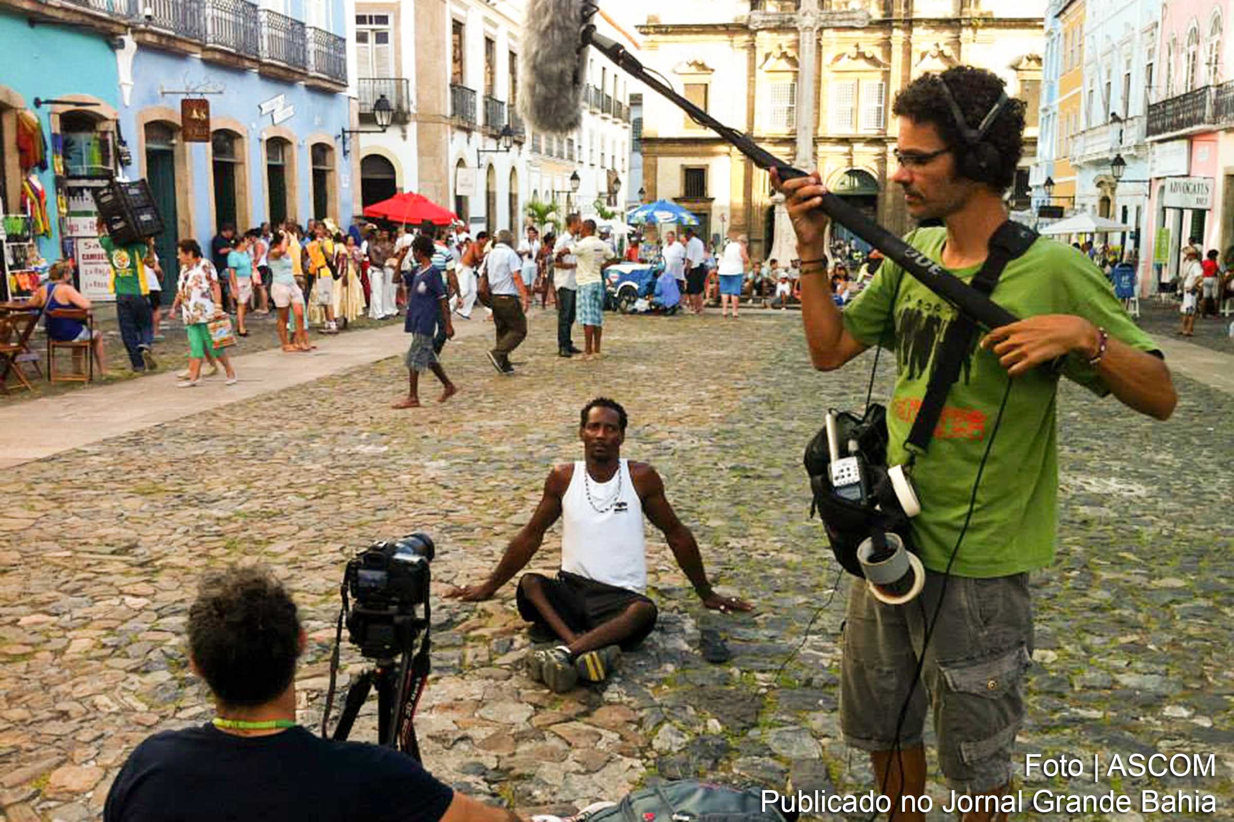 Gravação de cena do documentário 'Resiliência'.