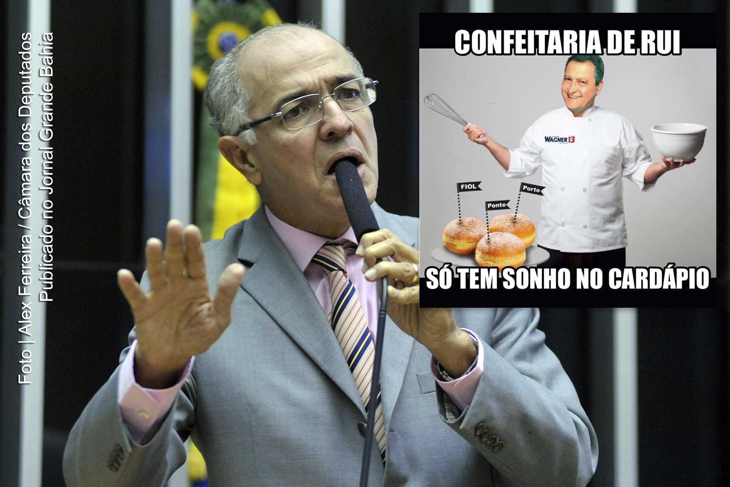 Deputado José Carlos Aleluia: “Rui Costa, mude o cardápio da confeitaria e combata a violência” .
