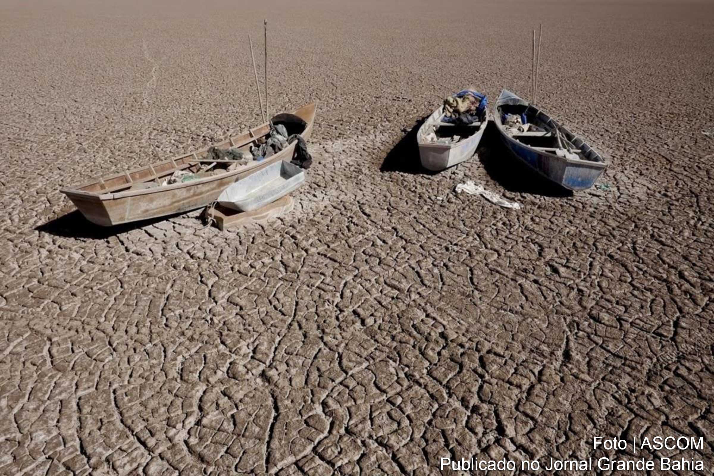 Lago Poopó, na Bolívia.