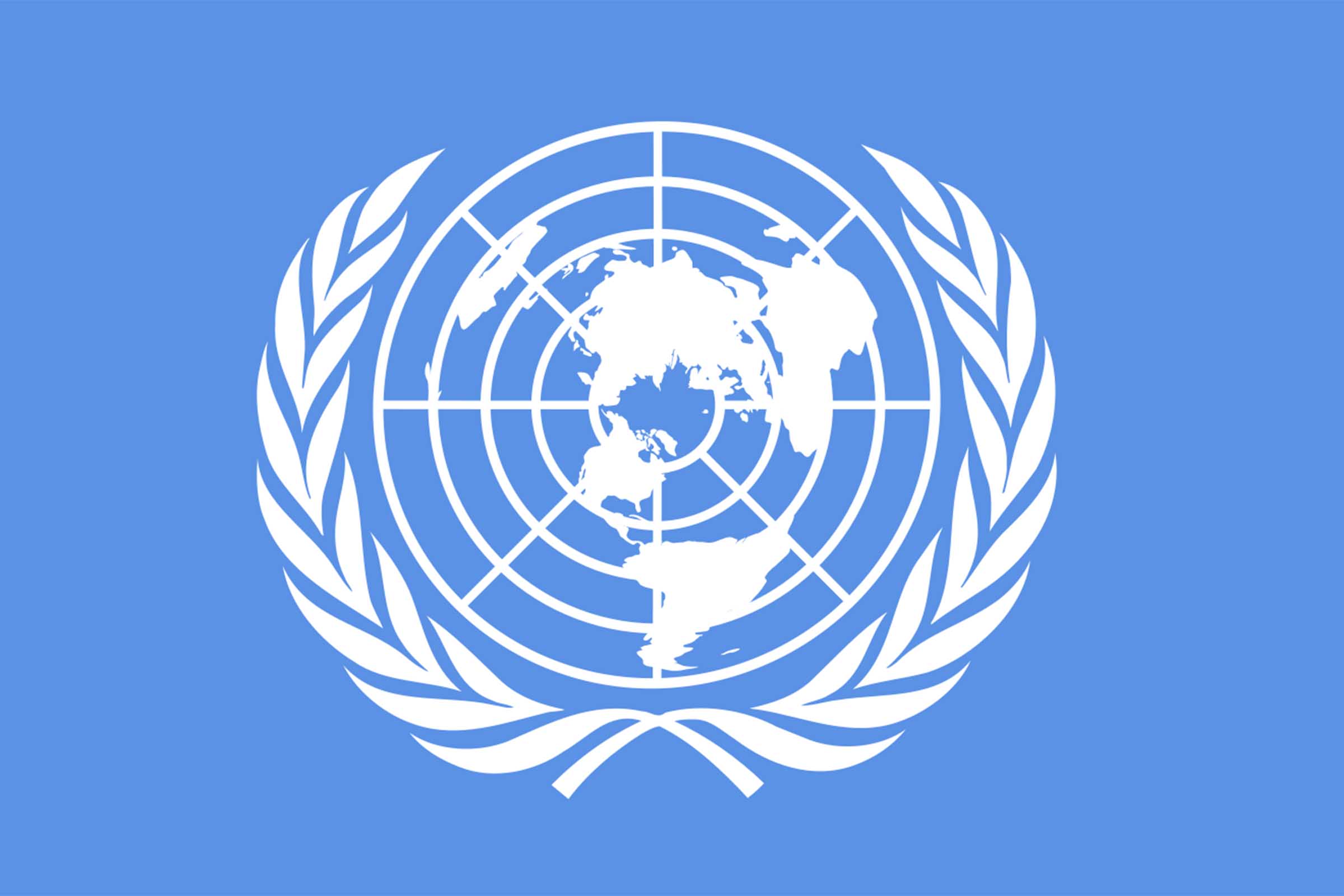 Logomarca da Organização das Nações Unidas (ONU).