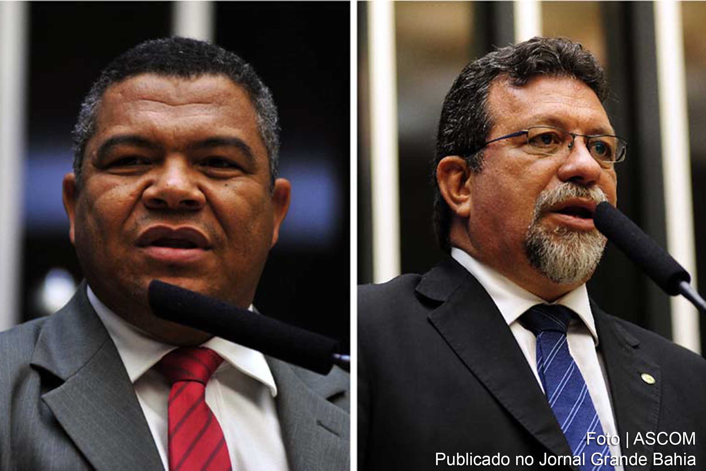 Os deputados Valmir Assunção e Afonso Florence.