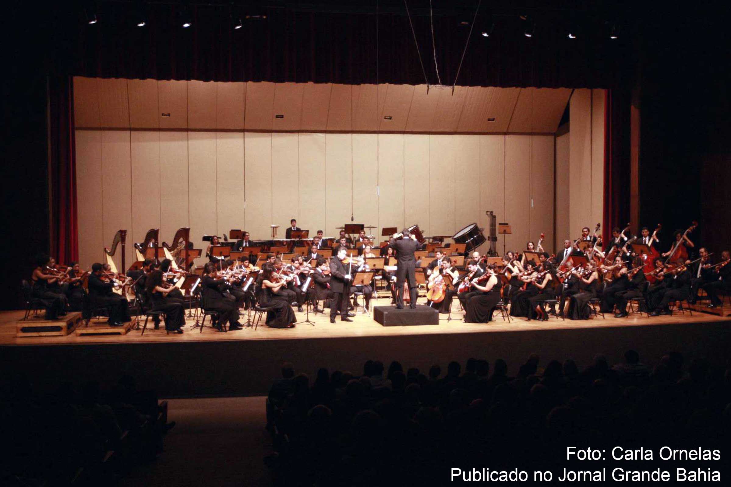 Apresentação da Neojiba no Teatro Castro Alves, em Salvador.