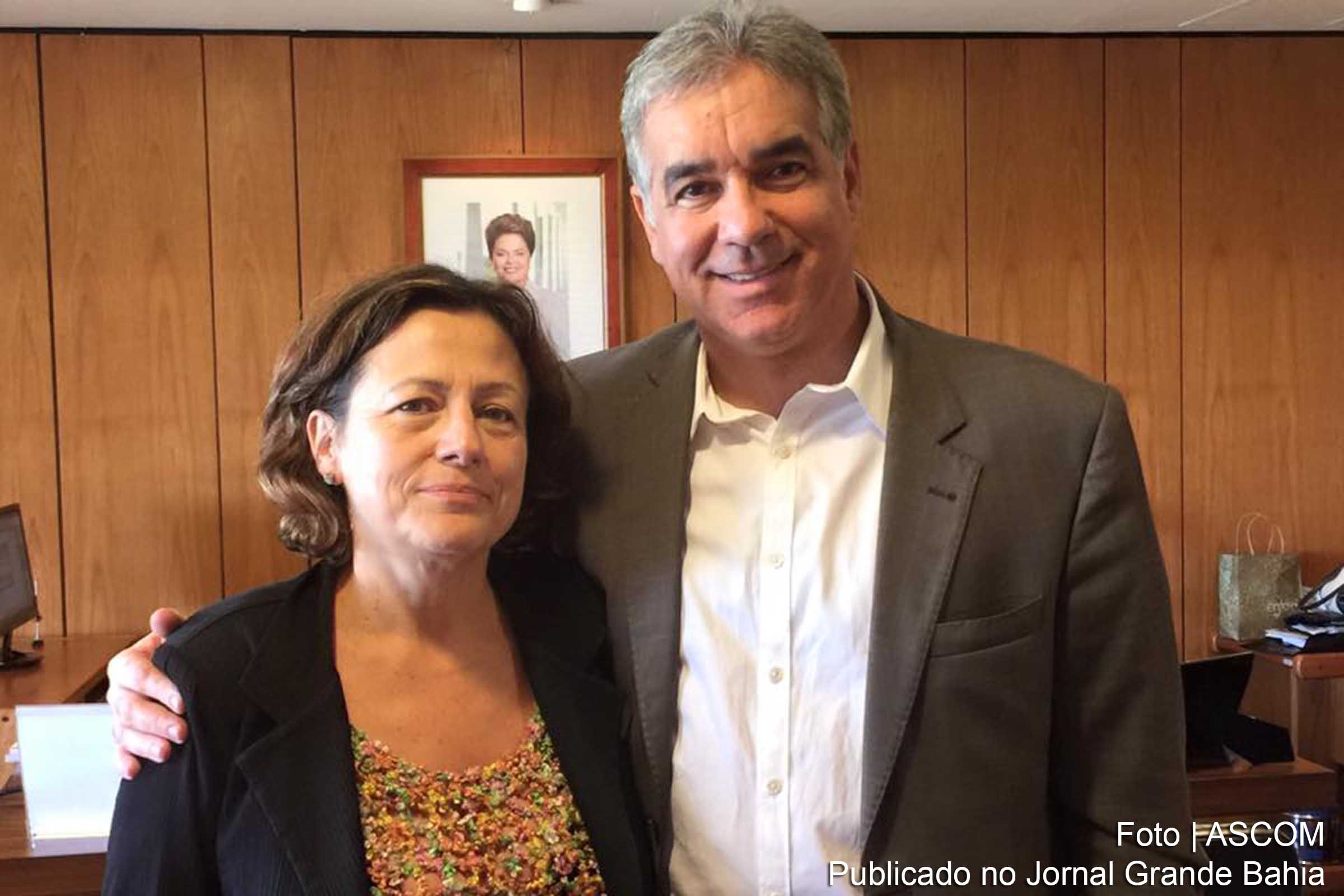 Secretária executiva da Casa Civil, em Brasília, Eva Chiavon, o deputado estadual Zé Neto.