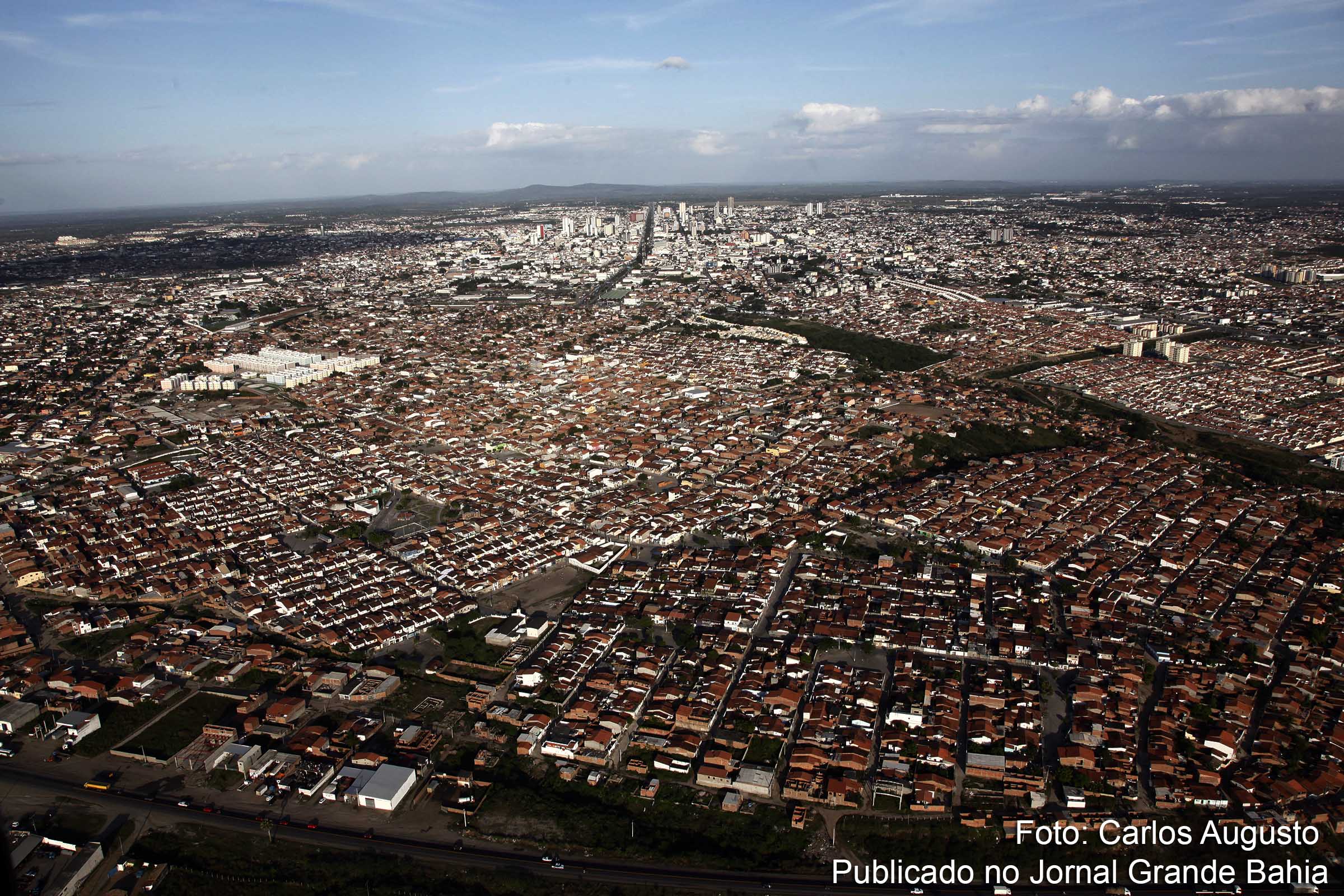 Vista aérea de Feira de Santana.