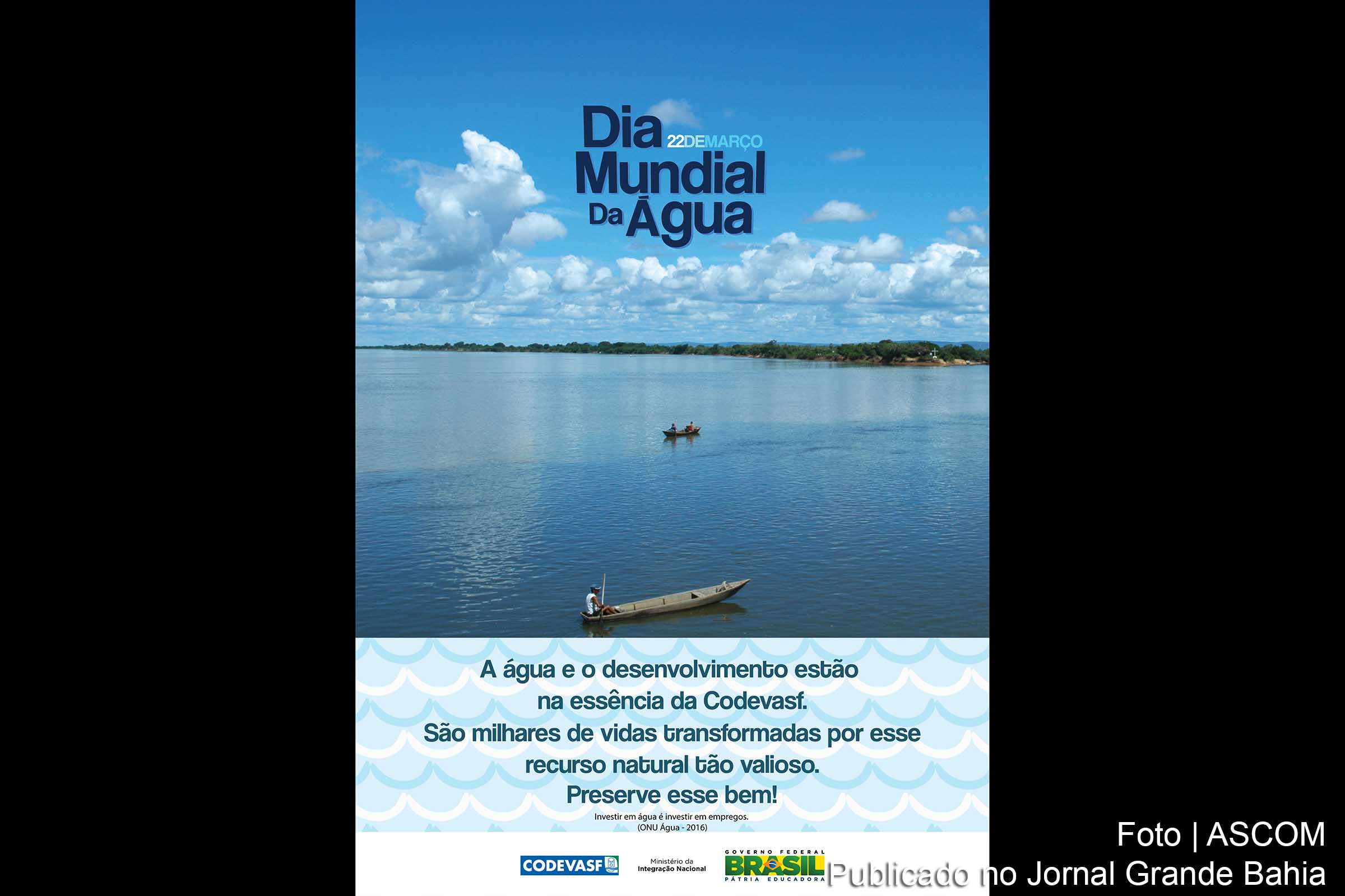 Cartaz do 'Dia Mundial da Água'.