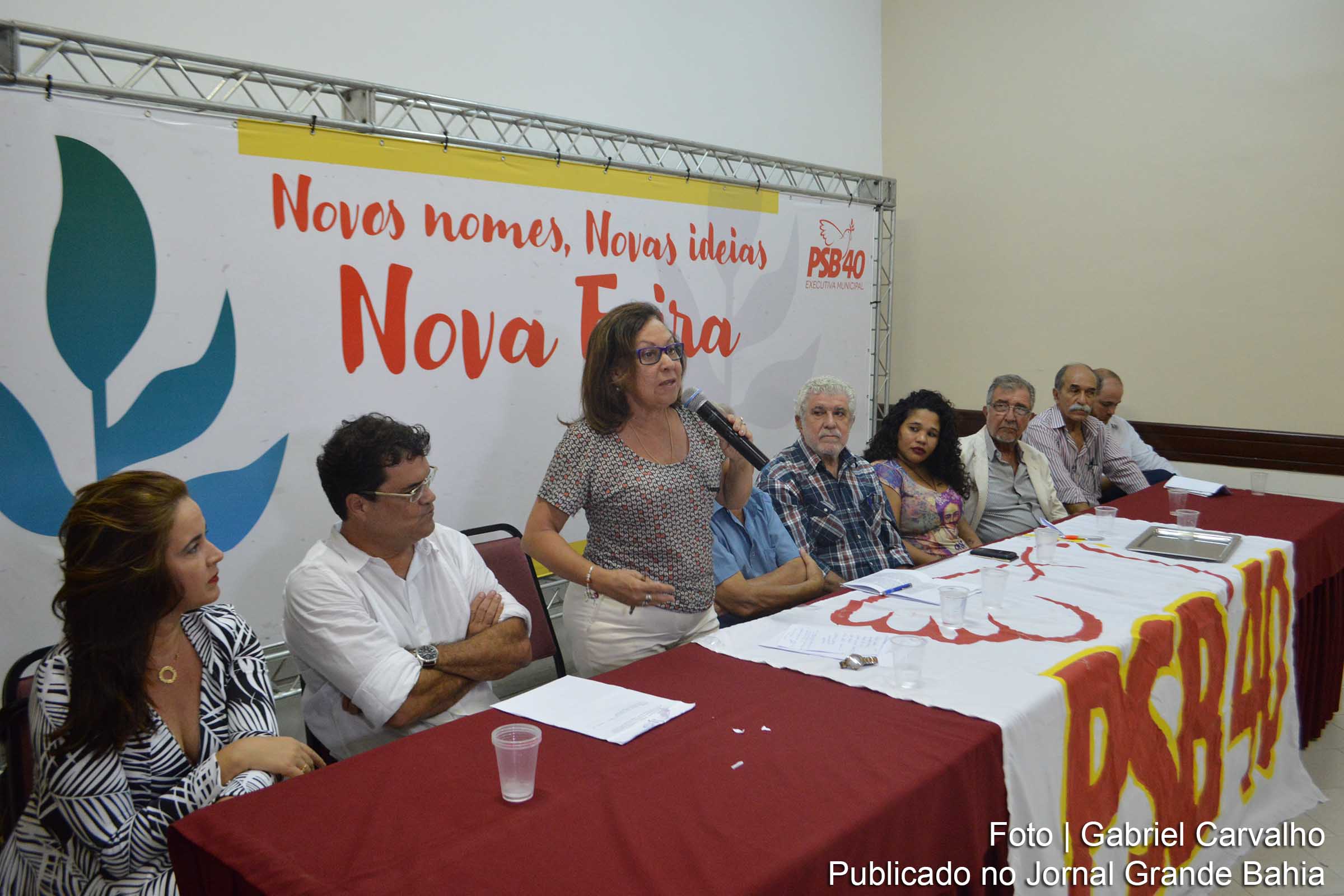 Senadora Lídice da Mata destacou que nome de Angelo Almeida como pré-candidato a prefeito é resultado de debate interno do partido e disse que PSB apresenta nova e moderna proposta de administração para Feira de Santana.