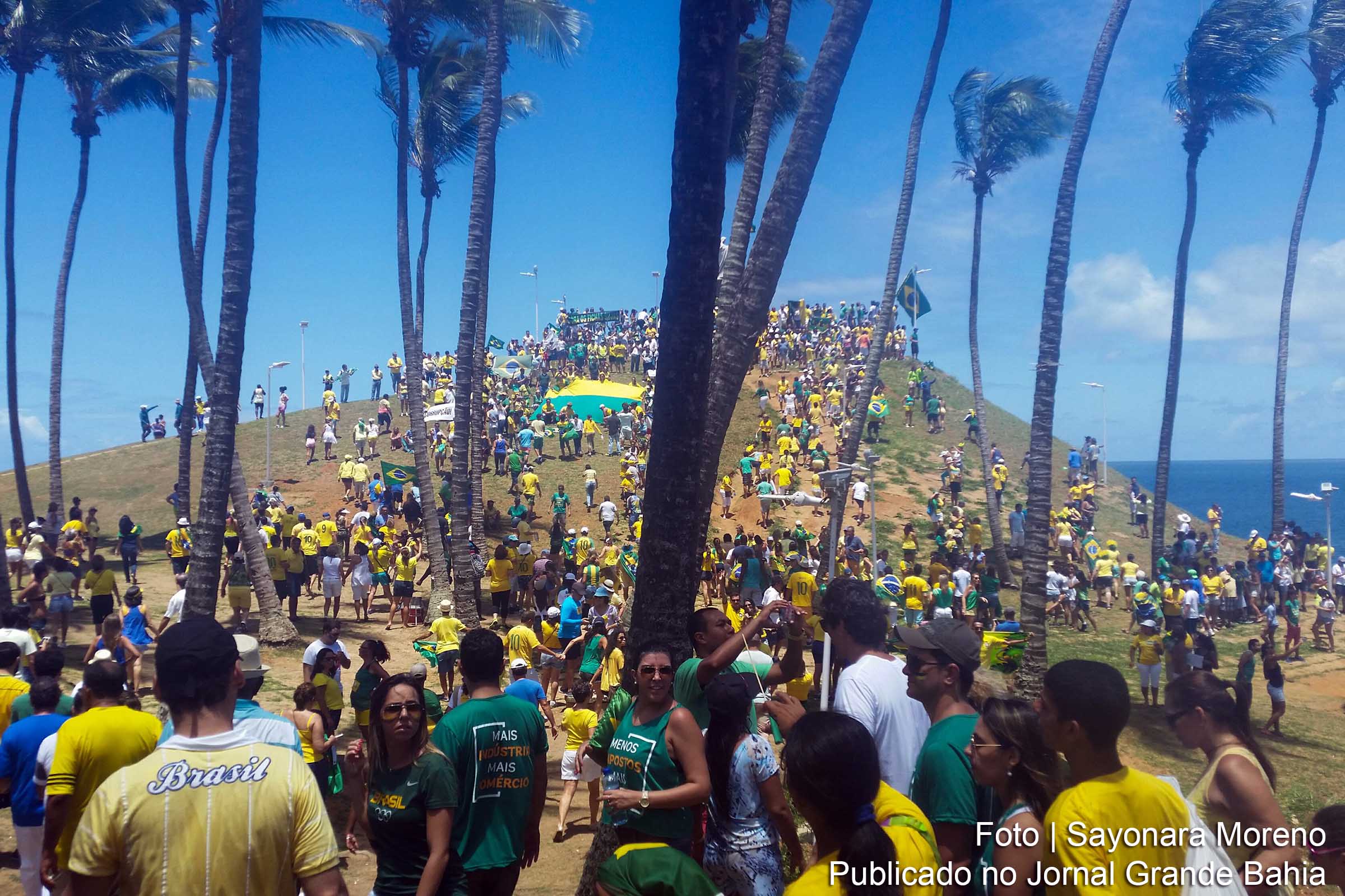Manifestação em Salvador.