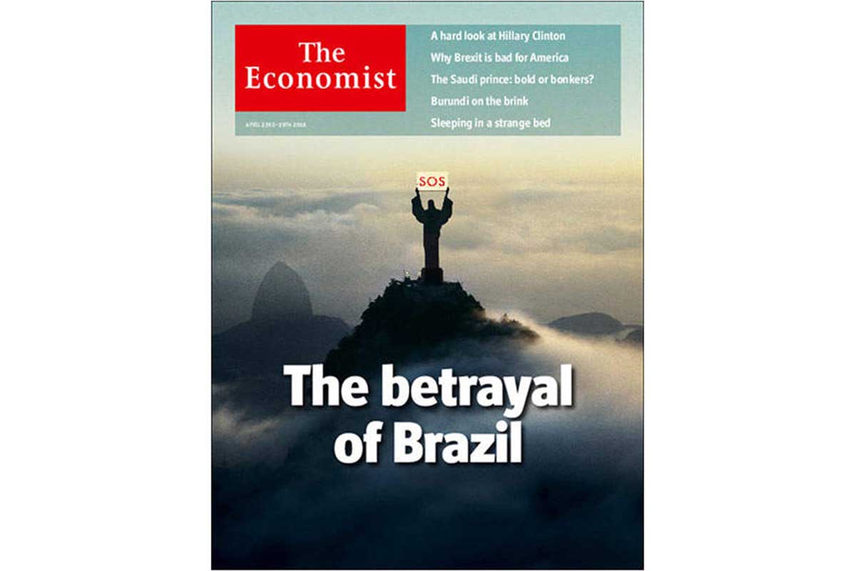 ‘The betrayal of Brazil – A traição do Brasil’ foi o título escolhido pela revista britânica The Economist para abordar crise política no país