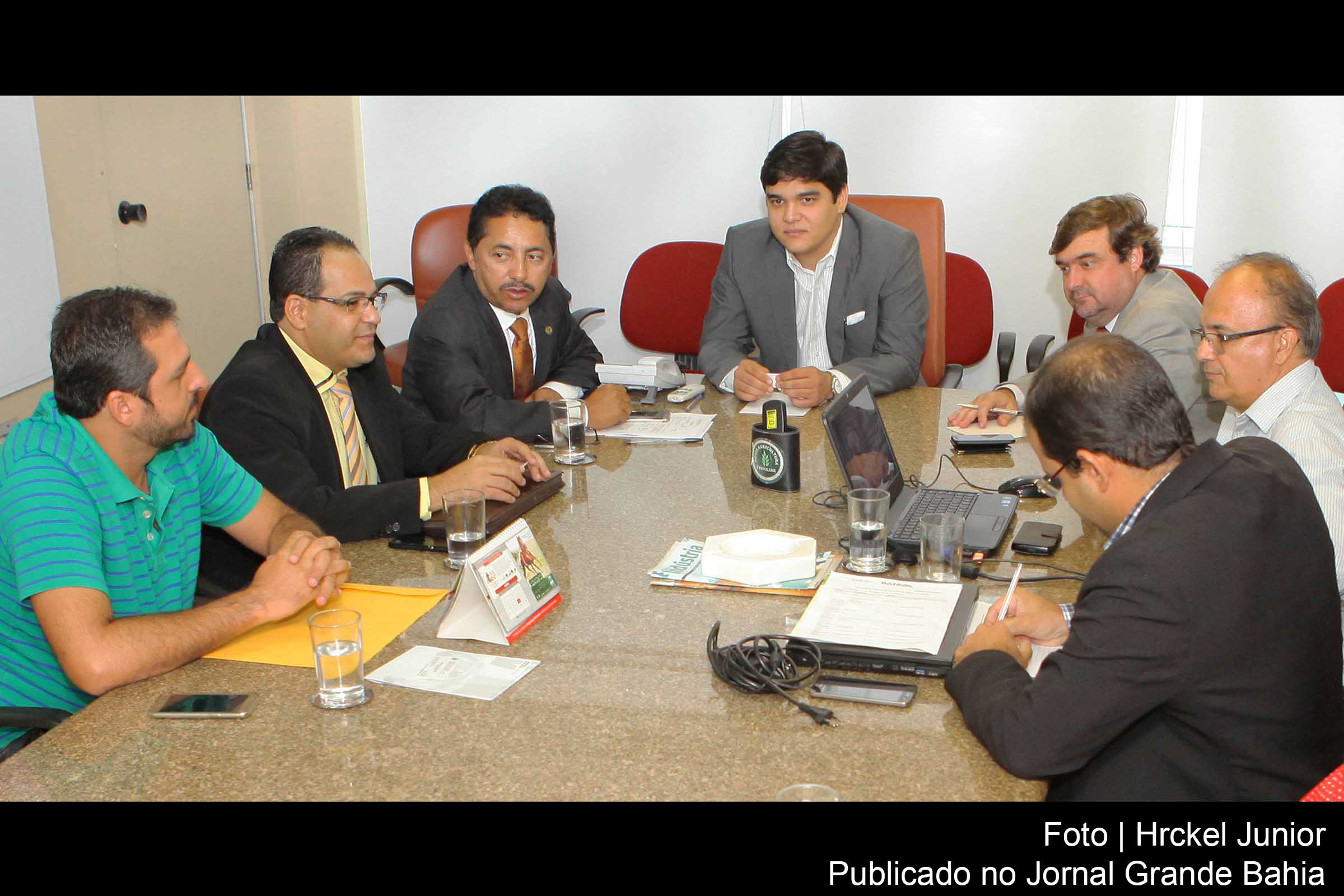 Caprinocultores apresentam projeto em reunião.