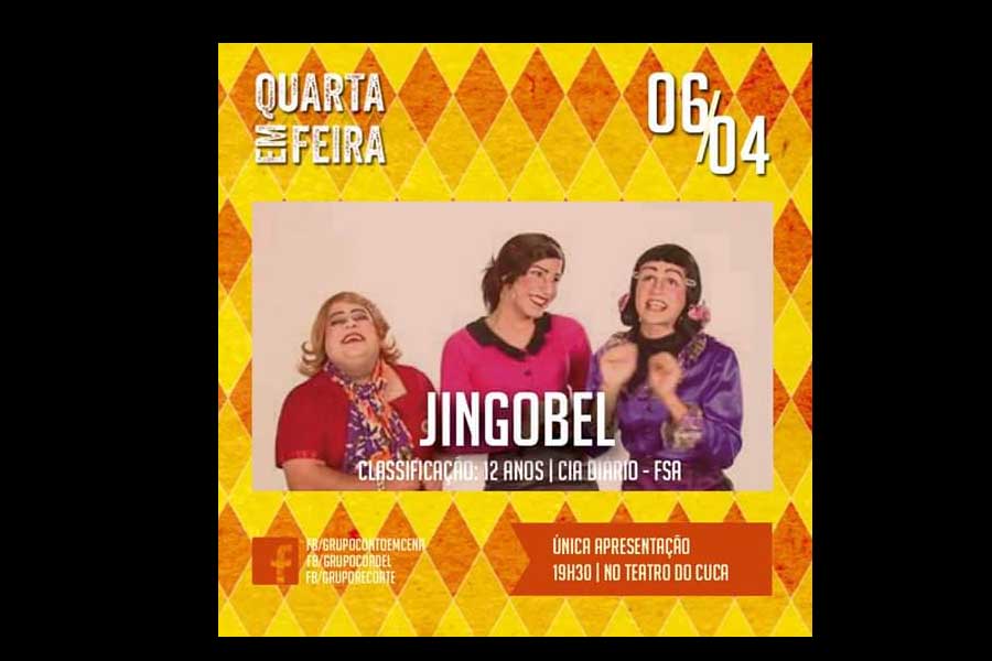 Cartaz da peça teatral ‘Jingobel’.
