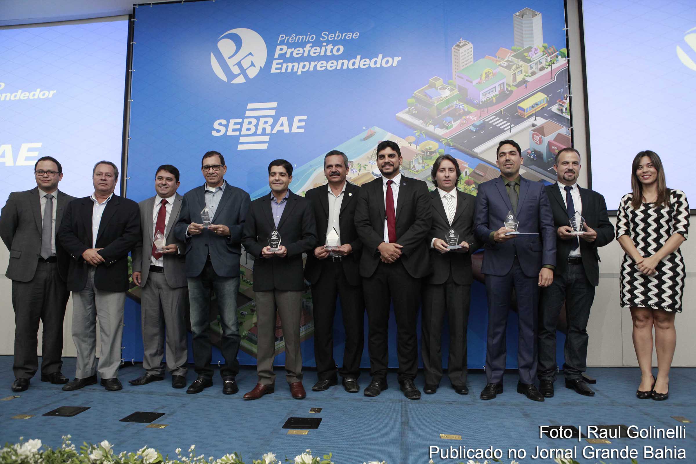 Entrega do Prêmio Sebrae Prefeito Empreendedor.
