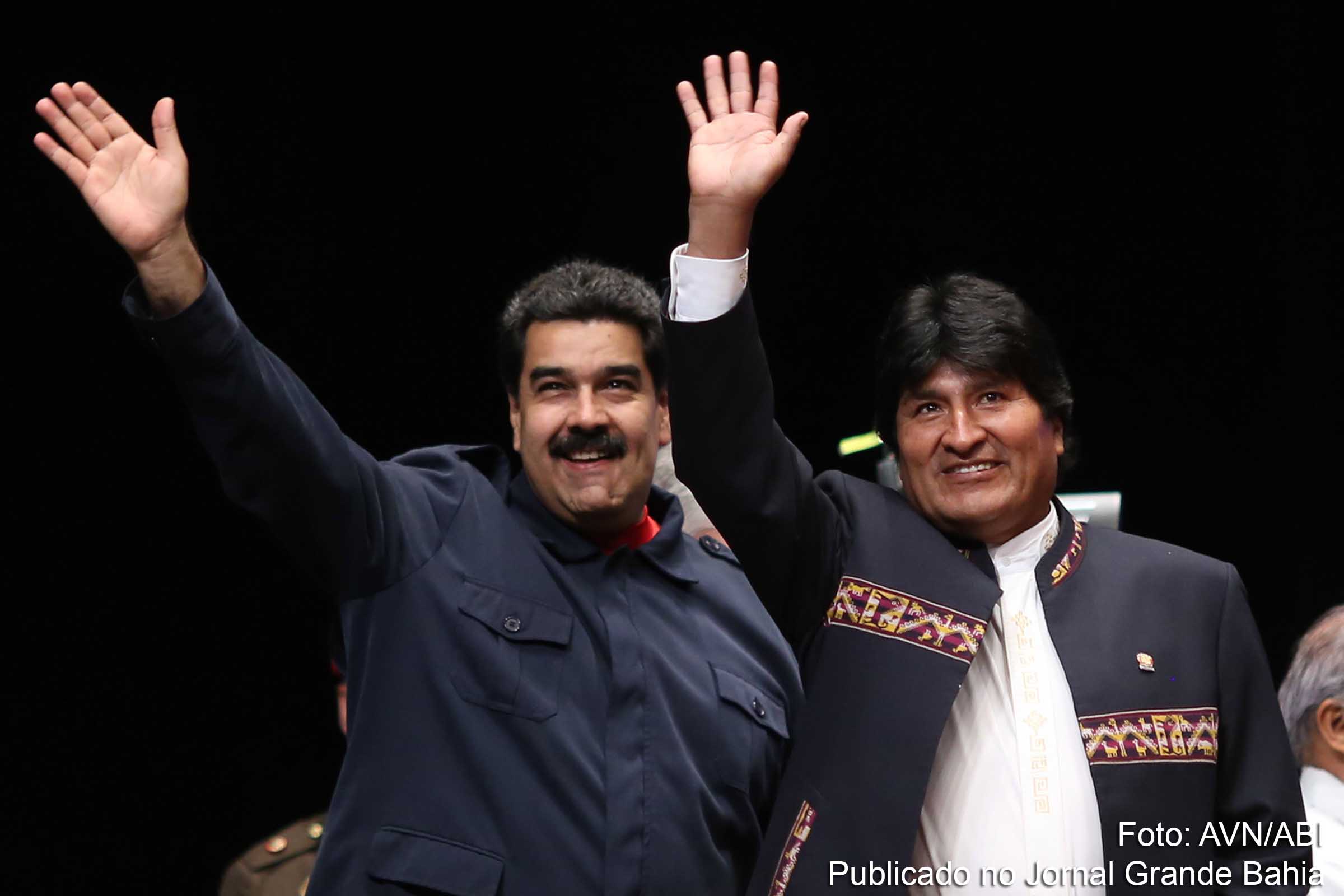 Nicolás Maduro e Evo Morales, presidentes de Venezuela e Bolívia criticam abertura de impeachment de Dilma Rousseff.