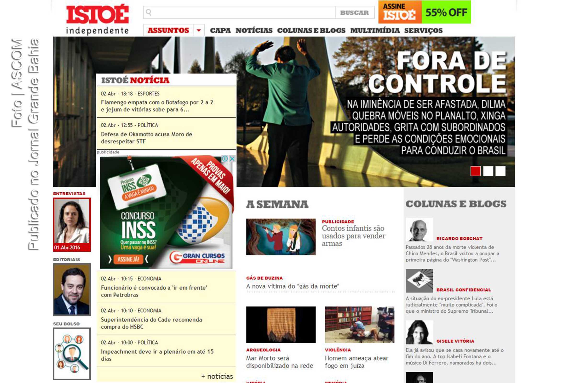 AGU vai entrar na Justiça contra reportagem da IstoÉ