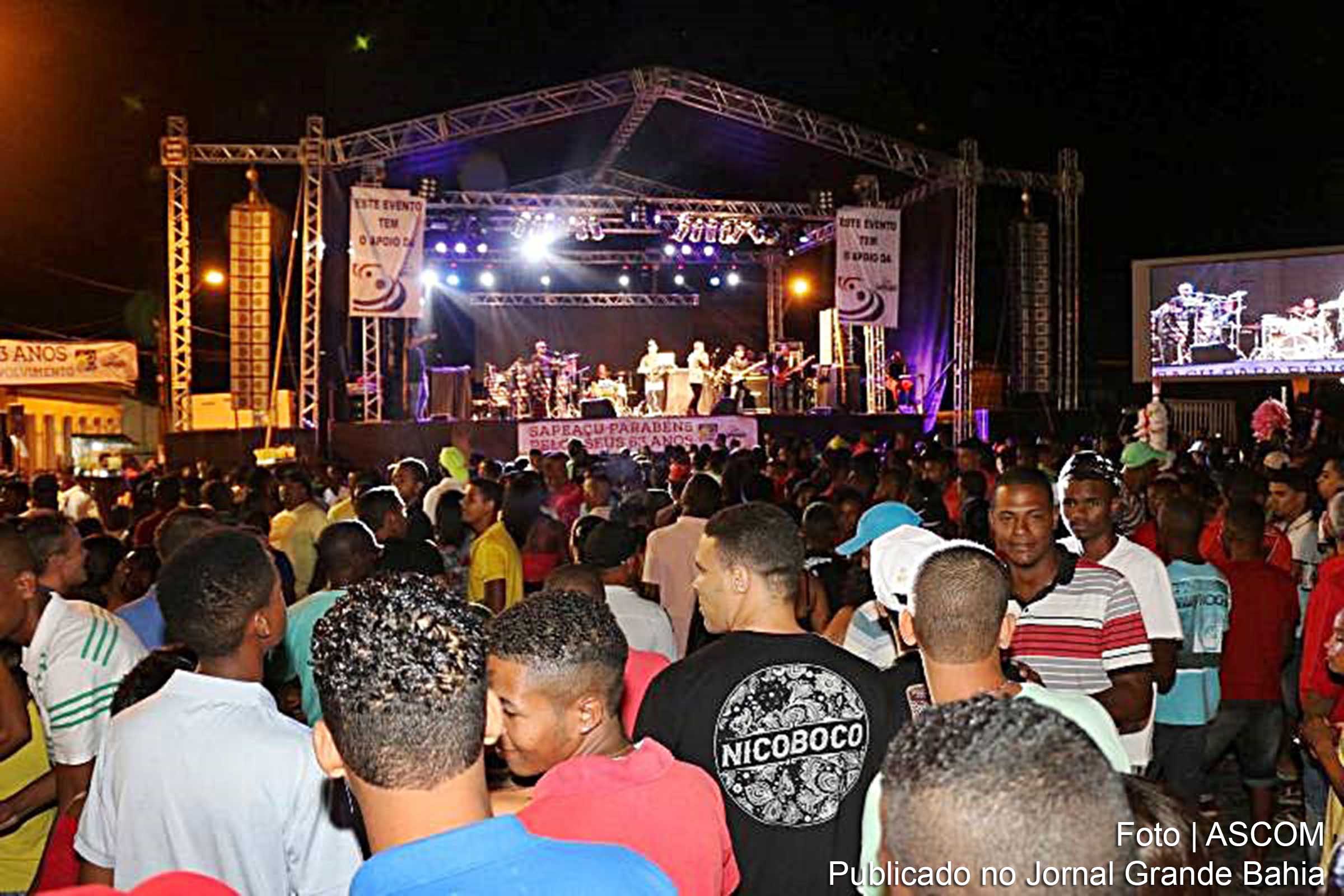 Sapé Folia celebra 63 anos de fundação do Município de Sapeaçu.