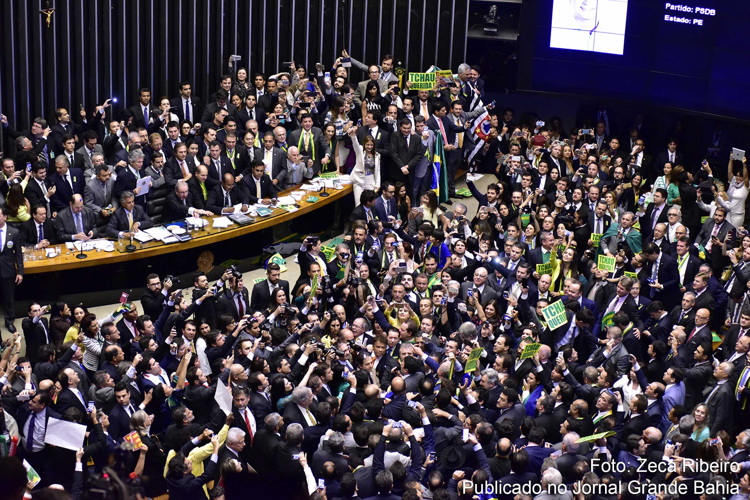 Votação do pedido de impeachment da presidenta Dilma Rousseff, na Câmara dos Deputados.