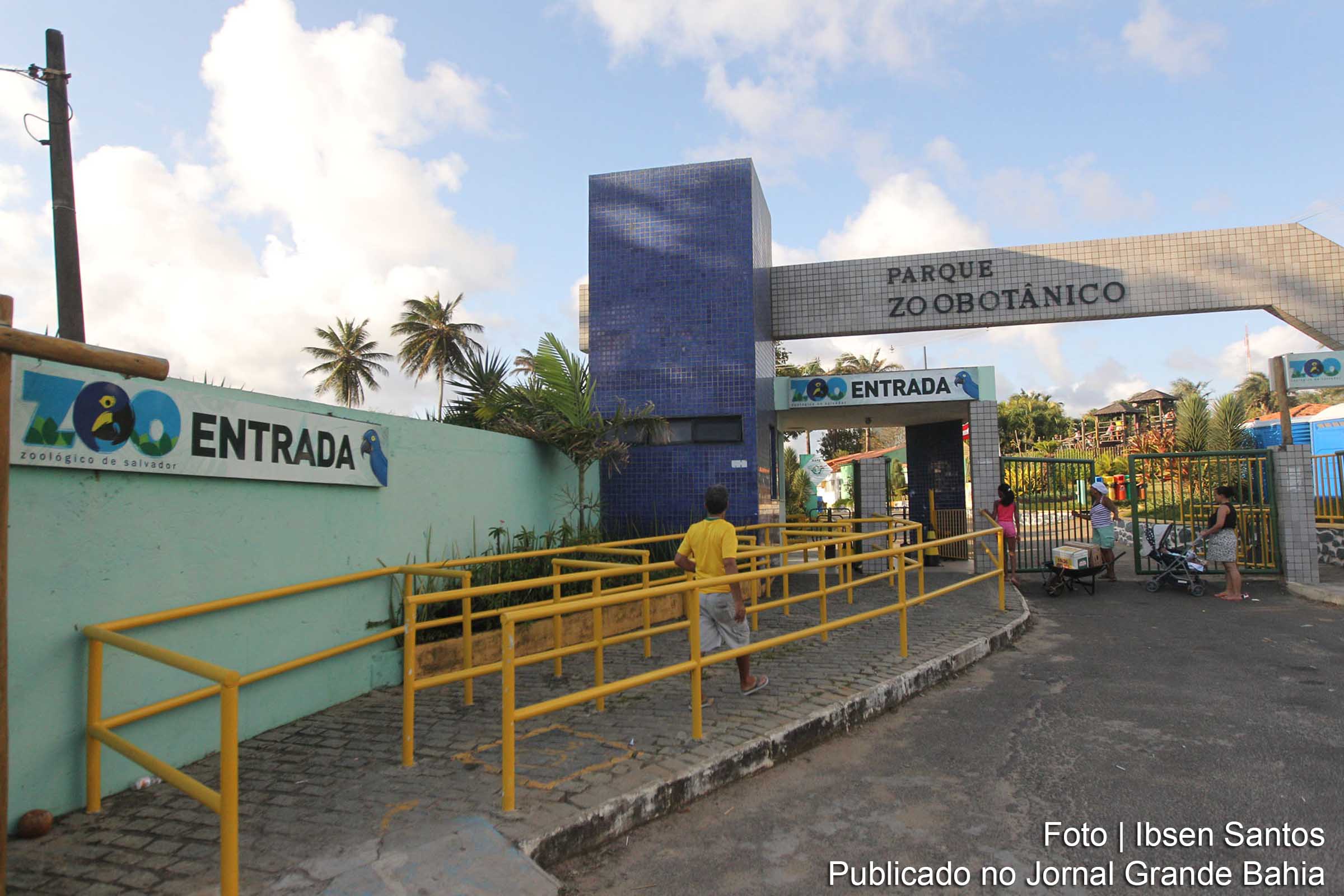Fachada do Zoológico de Salvador (Parque Zoobotânico de Salvador).