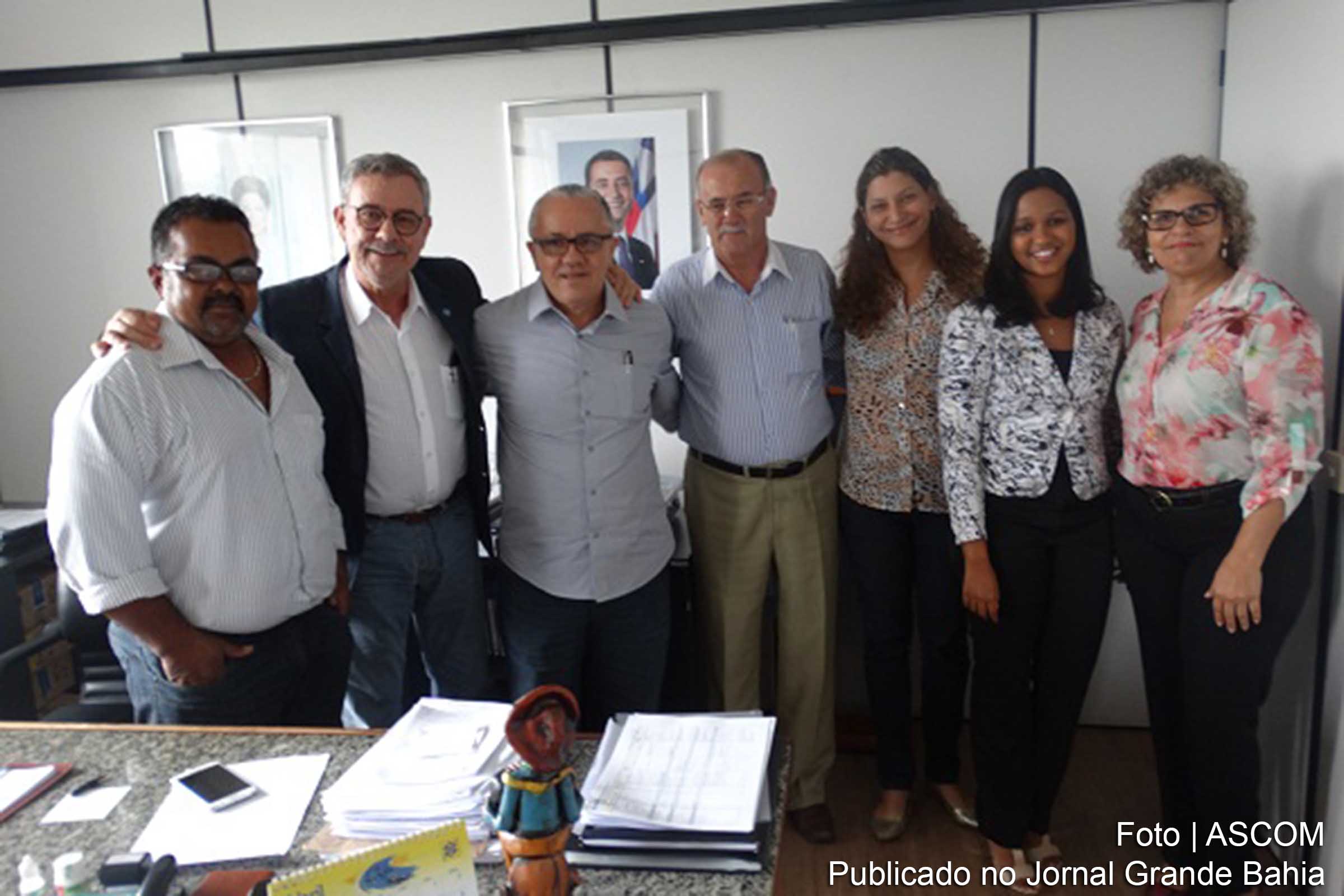 Vereador José Carlos Marques Pessoa, e o vice-presidente do PT de Brumado, José Luiz Ataíde, na audiência concedida por Josias Gomes.