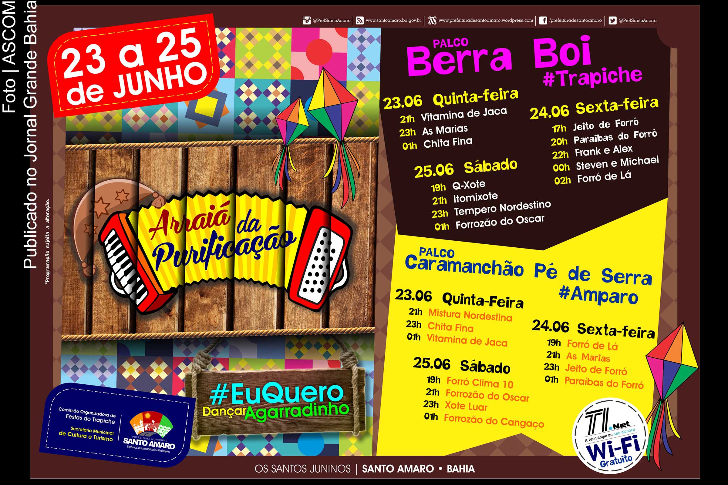 Município de Santo Amaro comemora edição 2016 do São João.