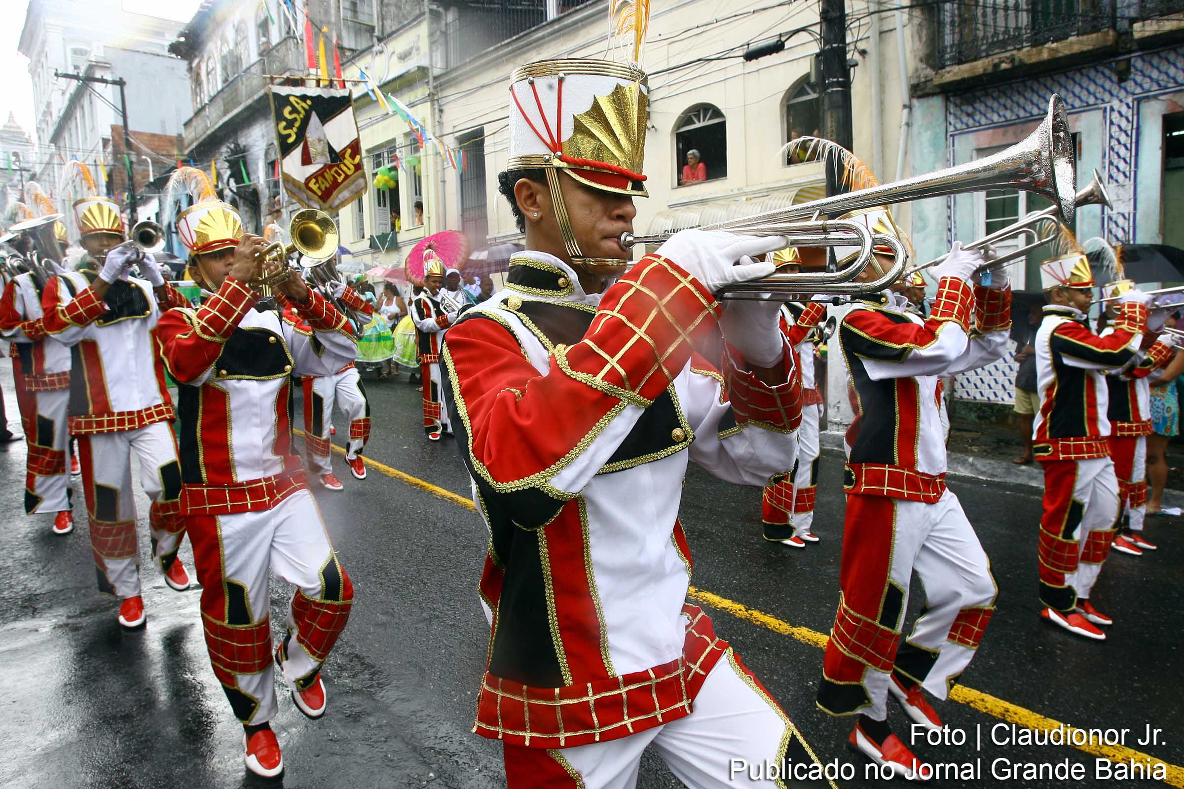 Apresentação da Fanfarra Duque de Caxias.