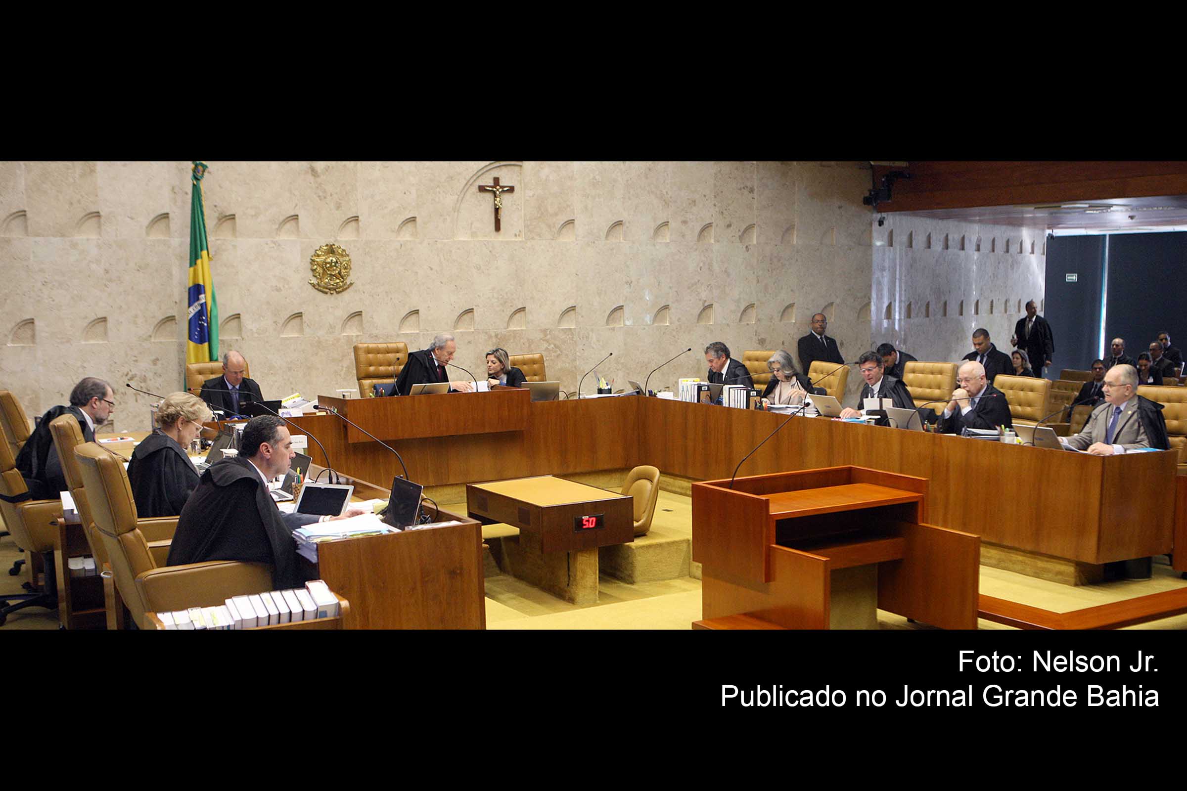 Sessão plenária do STF. Foro especial por prerrogativa de função, também conhecido como “foro privilegiado”, é uma quebra do princípio constitucional da igualdade.