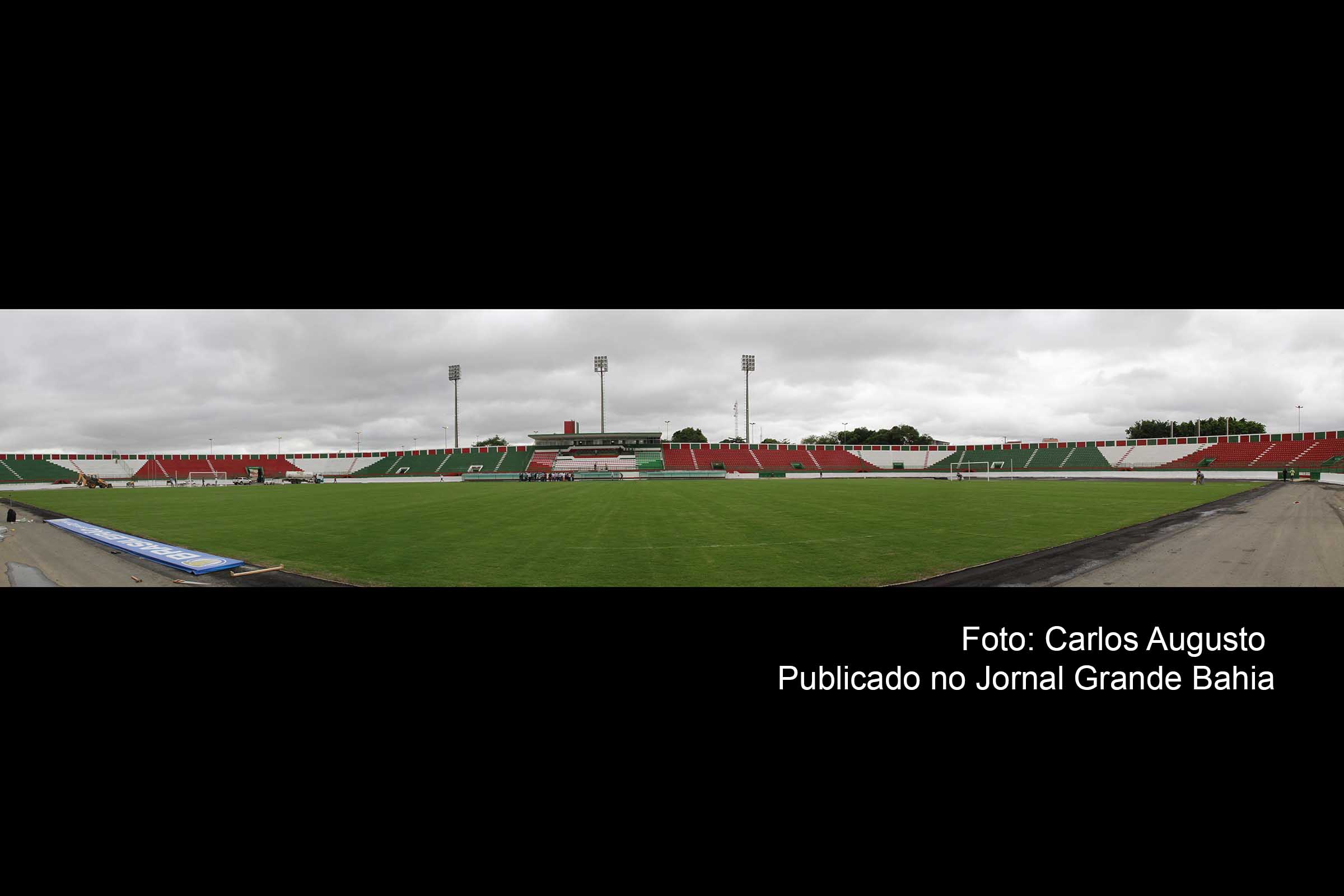 Vista panorâmica do Estádio Alberto Oliveira (Estádio Joia da Princesa).
