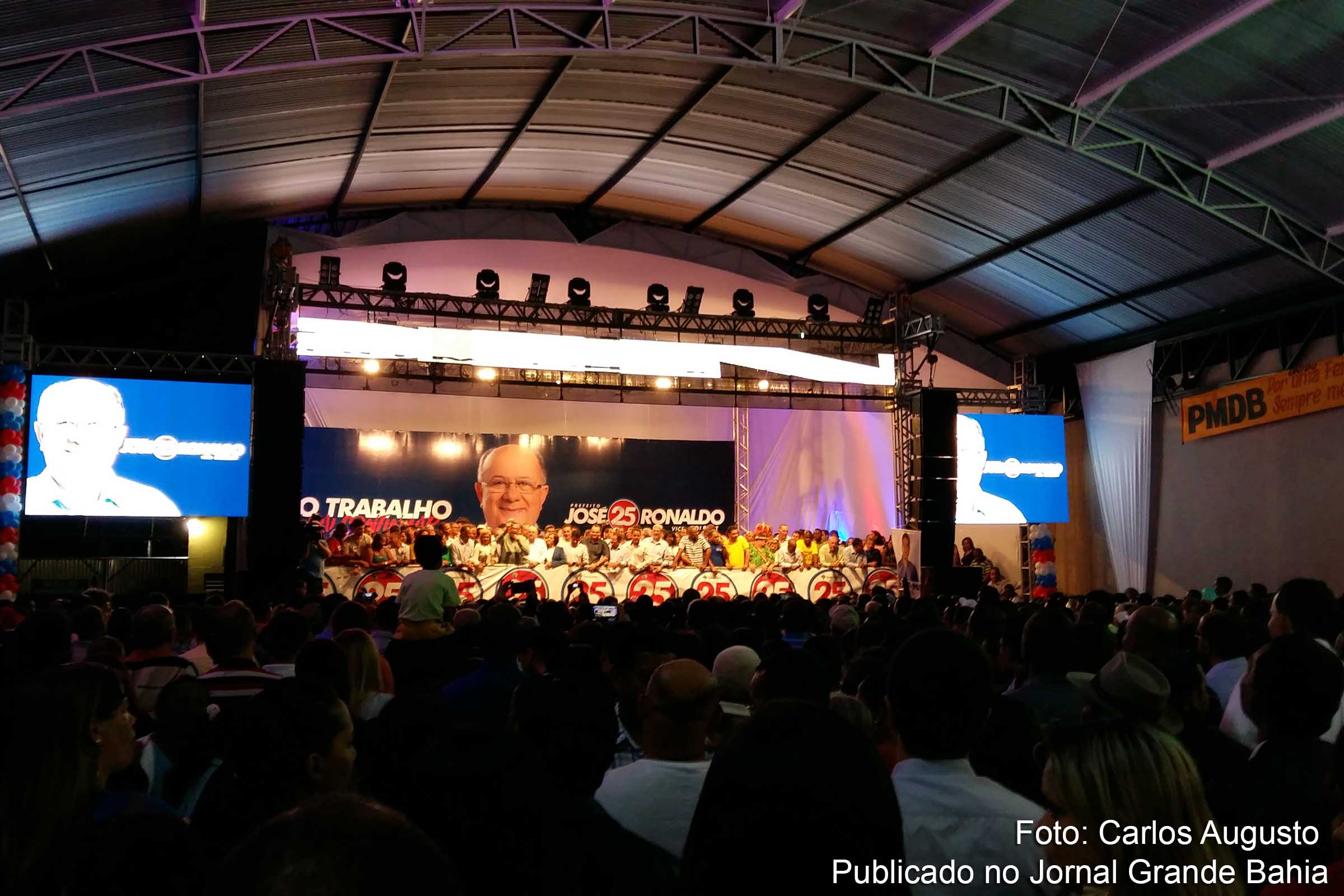 Convenção suprapartidária confirma José Ronaldo de Carvalho candidato à reeleição.