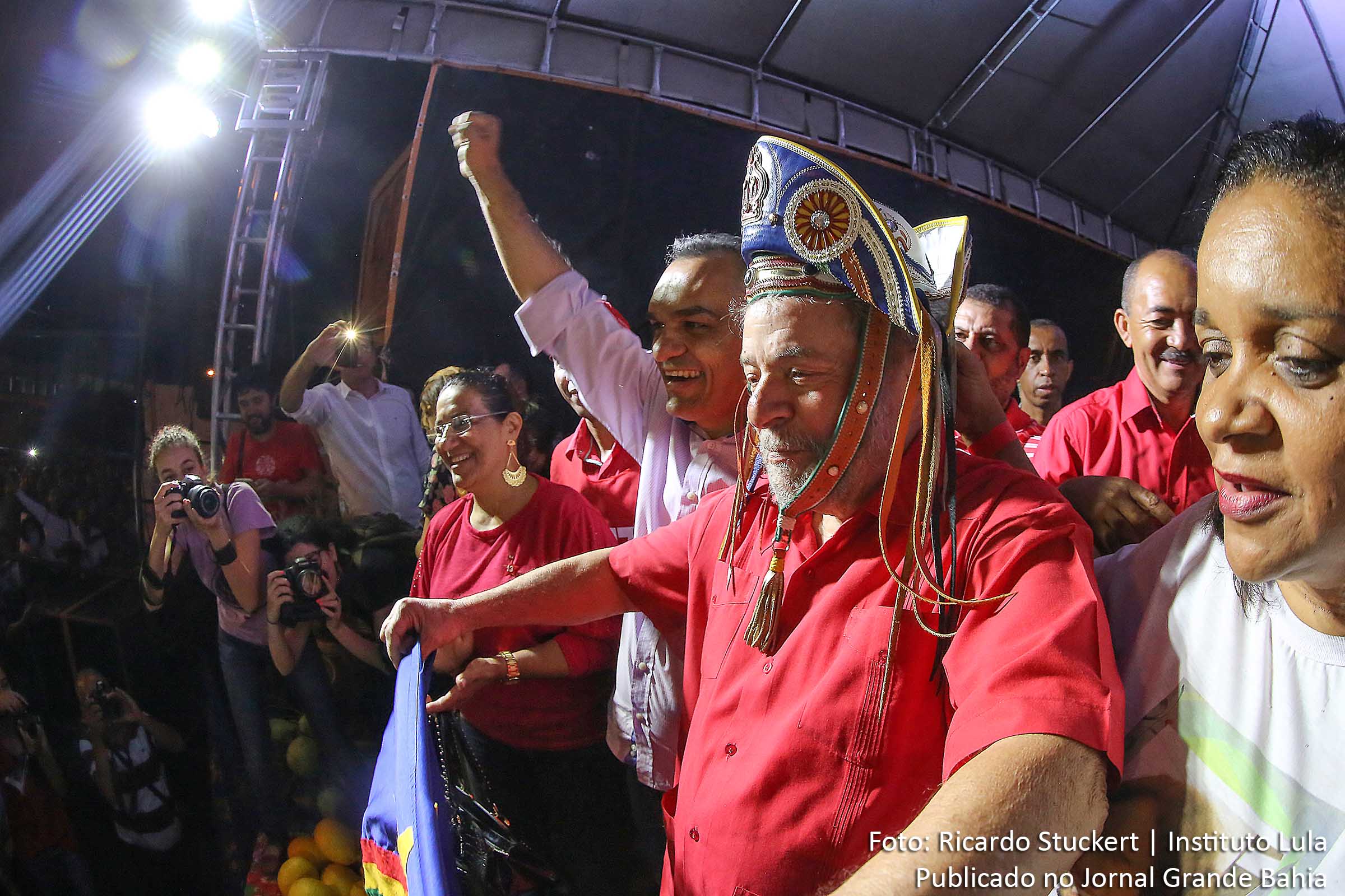 Luiz Inácio Lula da Silva participa do ato da Frente Brasil Popular 'Semiárido contra o golpe - Nenhum direito a menos'.