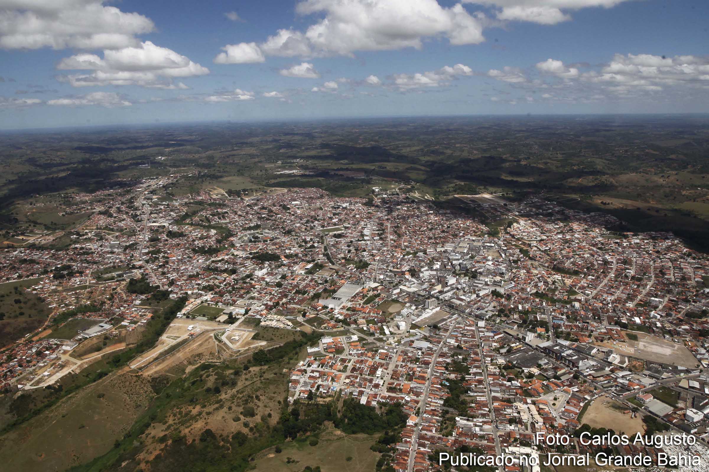 Vista aérea de Santo Antônio de Jesus.