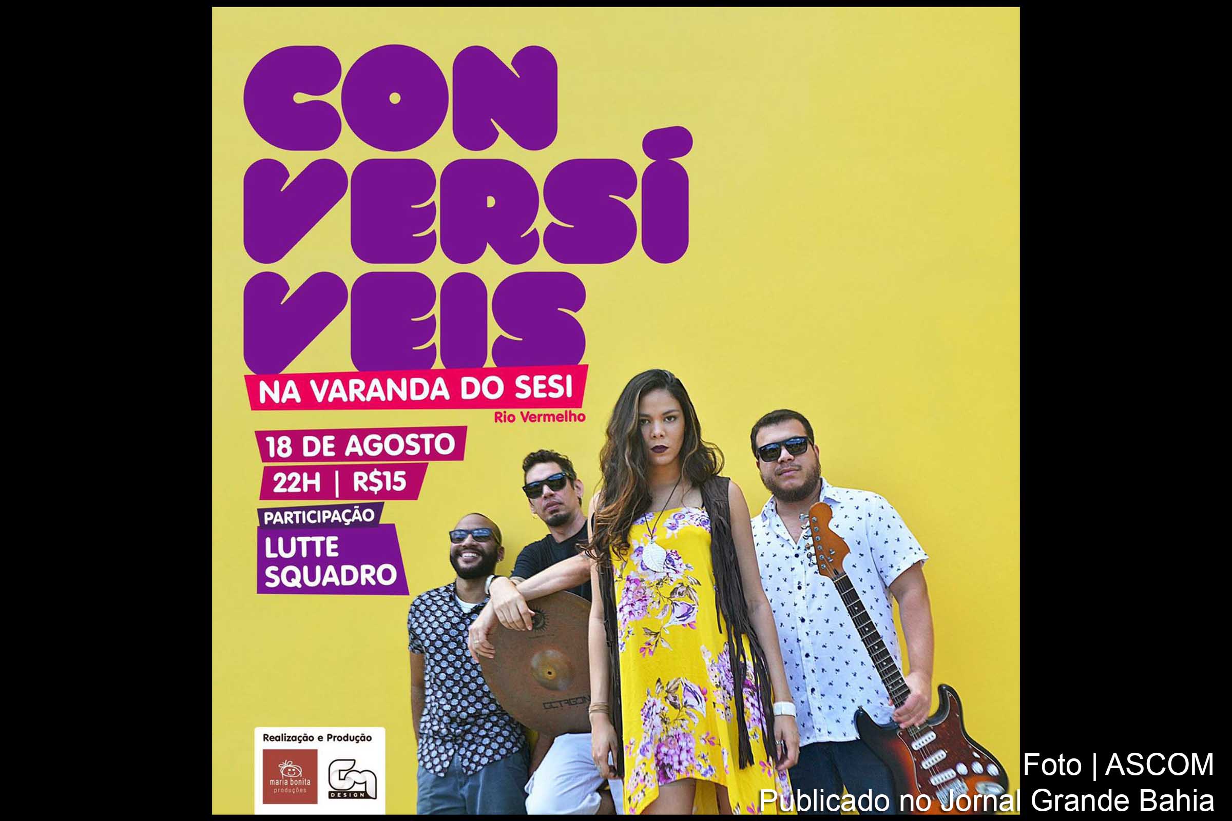 Cartaz da banda 'Conversíveis'.