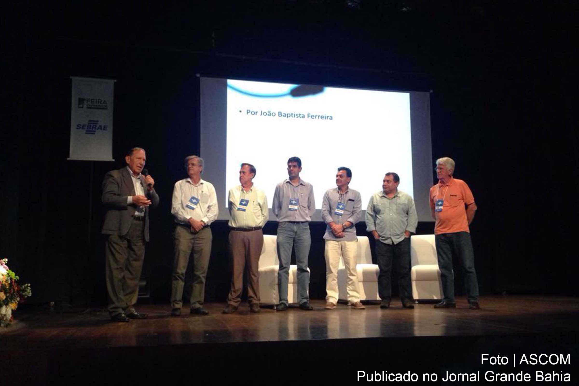 Empresário João Batista discursa na abertura do encontro de Líderes.