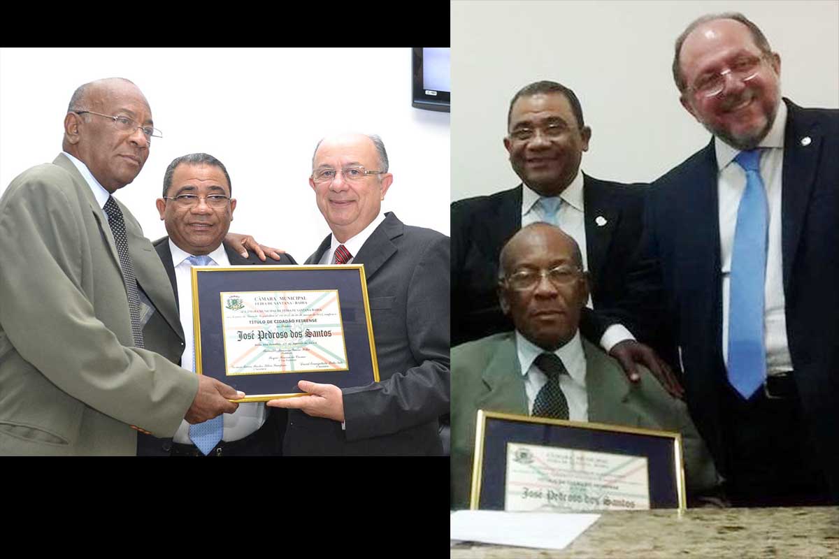 Em 27 de agosto de 2015, o pastor José Pedroso dos Santos recebeu Título de Cidadão Feirense. Participaram da solenidade os pastores Eliziário Ribeiro (vereador) e José de Arimateia (deputado estadual), além de José Ronaldo, prefeito de Feira de Santana.