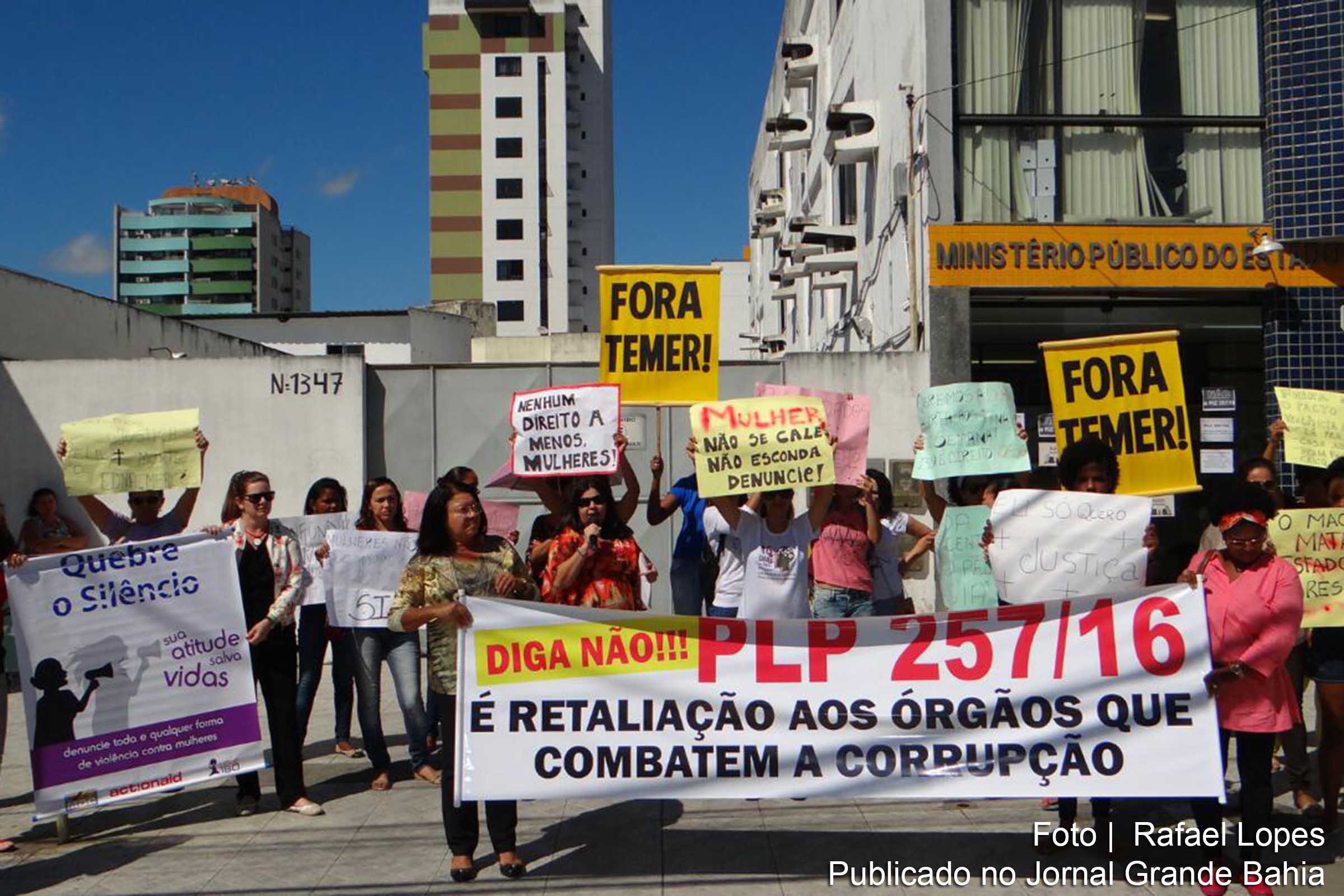 Manifestação da APLB em Feira de Santana.