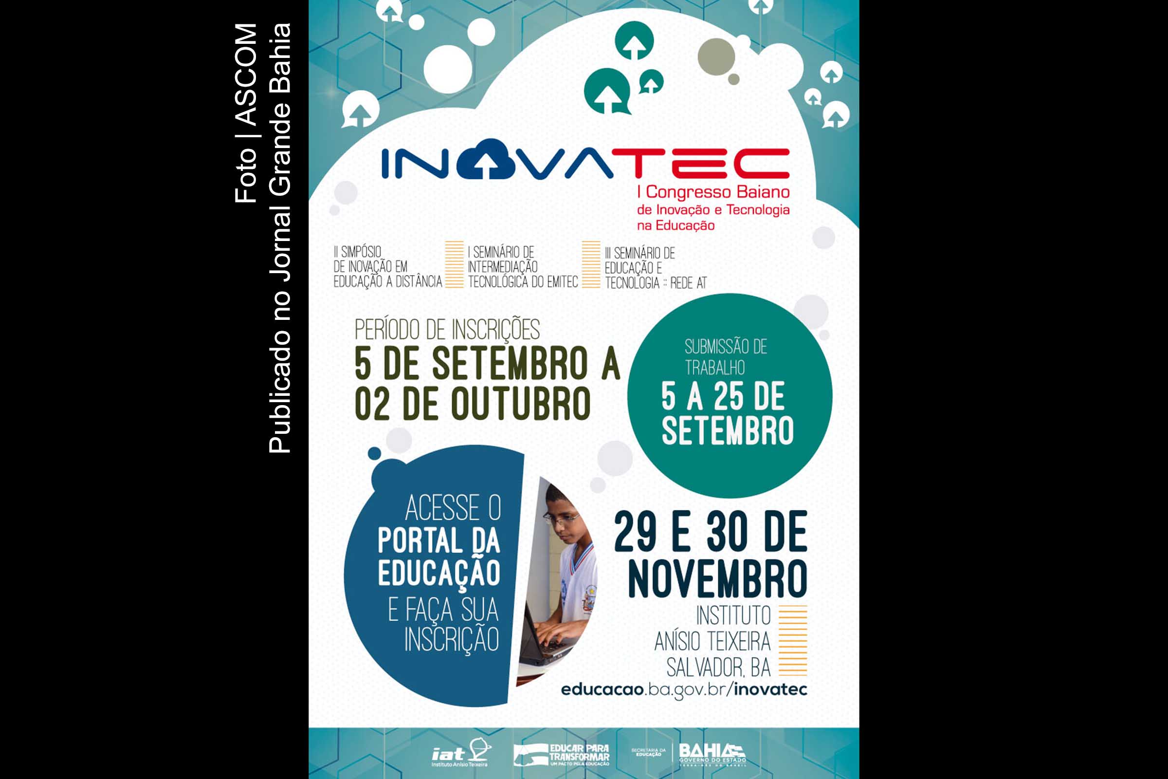Cartaz da edição 2016 do Congresso Baiano sobre Inovação e Tecnologias Educacionais.